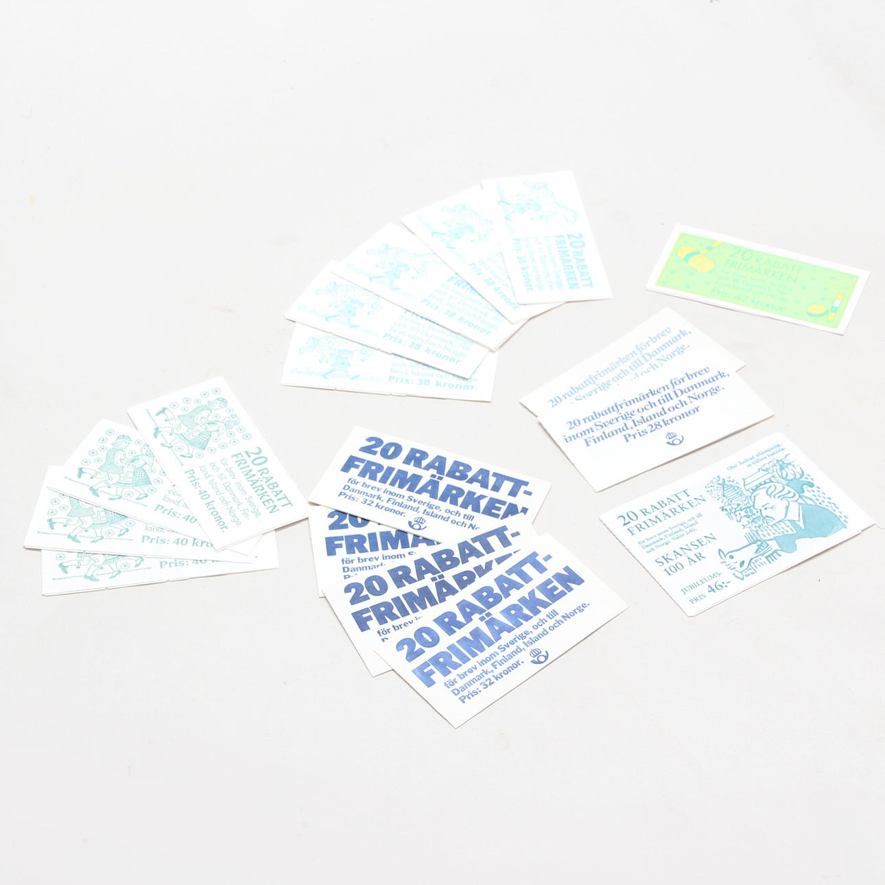 STAMP BOOKLETS, discount booklets, 17 pcs.
