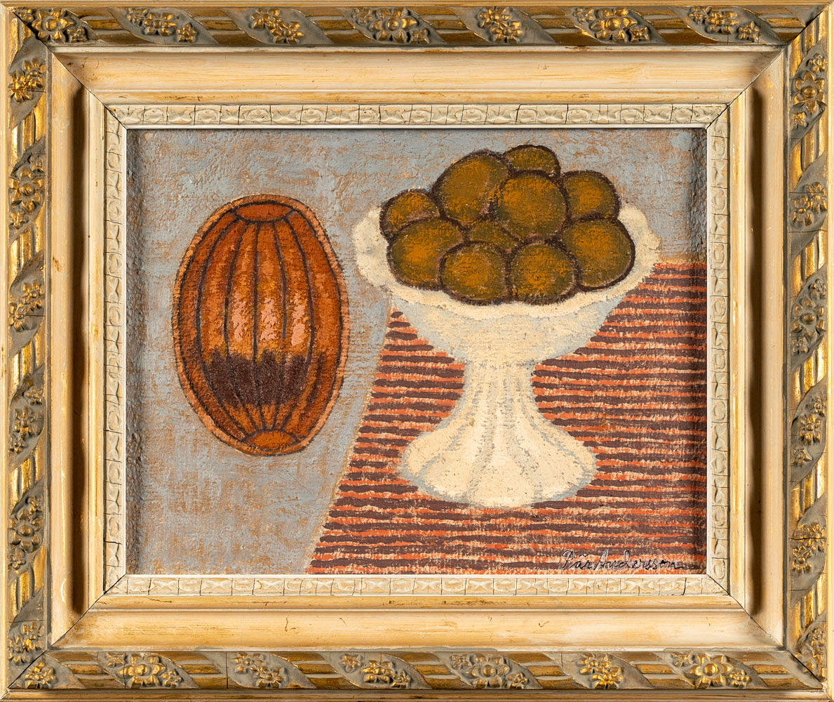PÄR ANDERSSON. Oil on canvas, signed, “Still Life”.