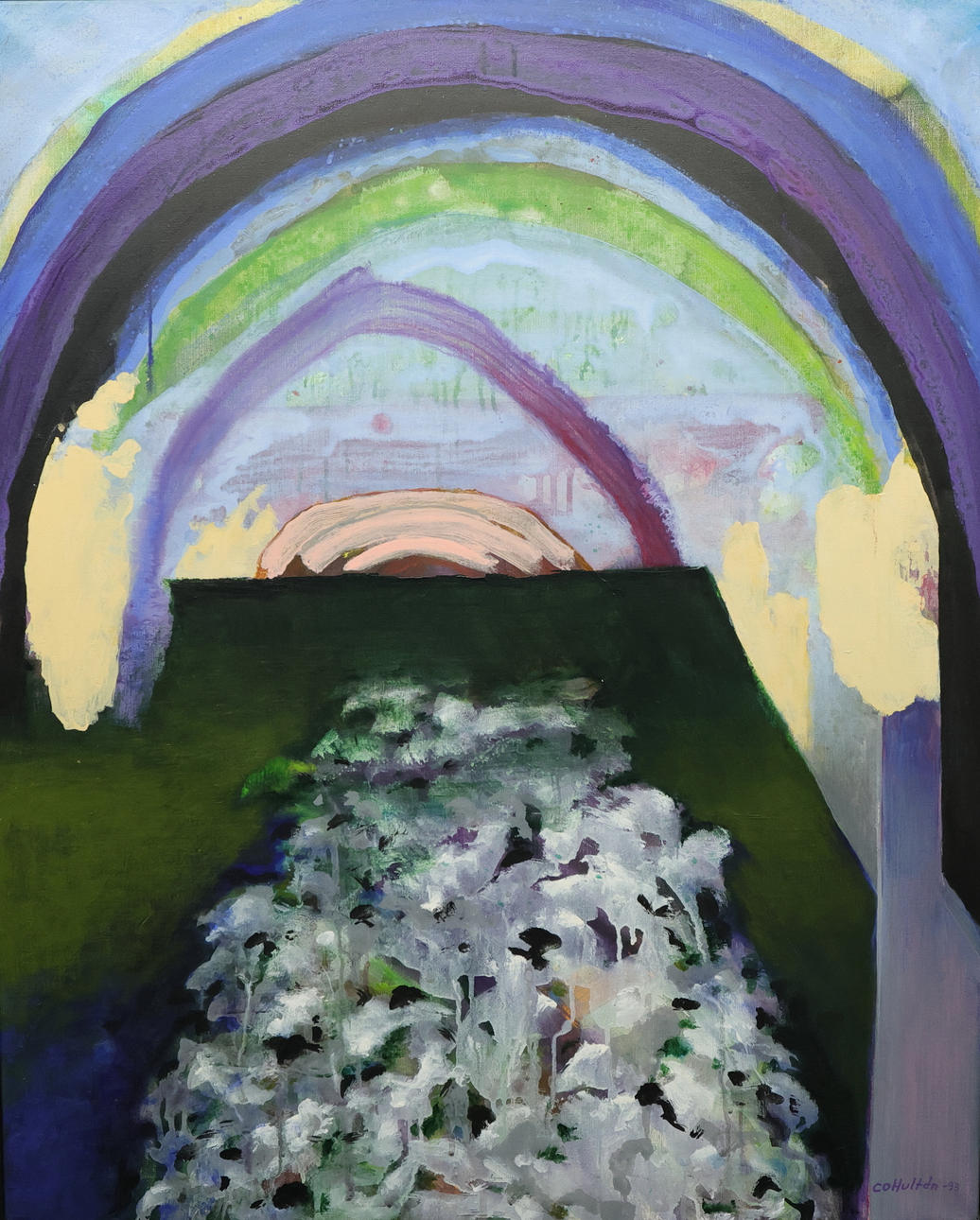 CO HULTÉN. oil on canvas, signed and dated 93.