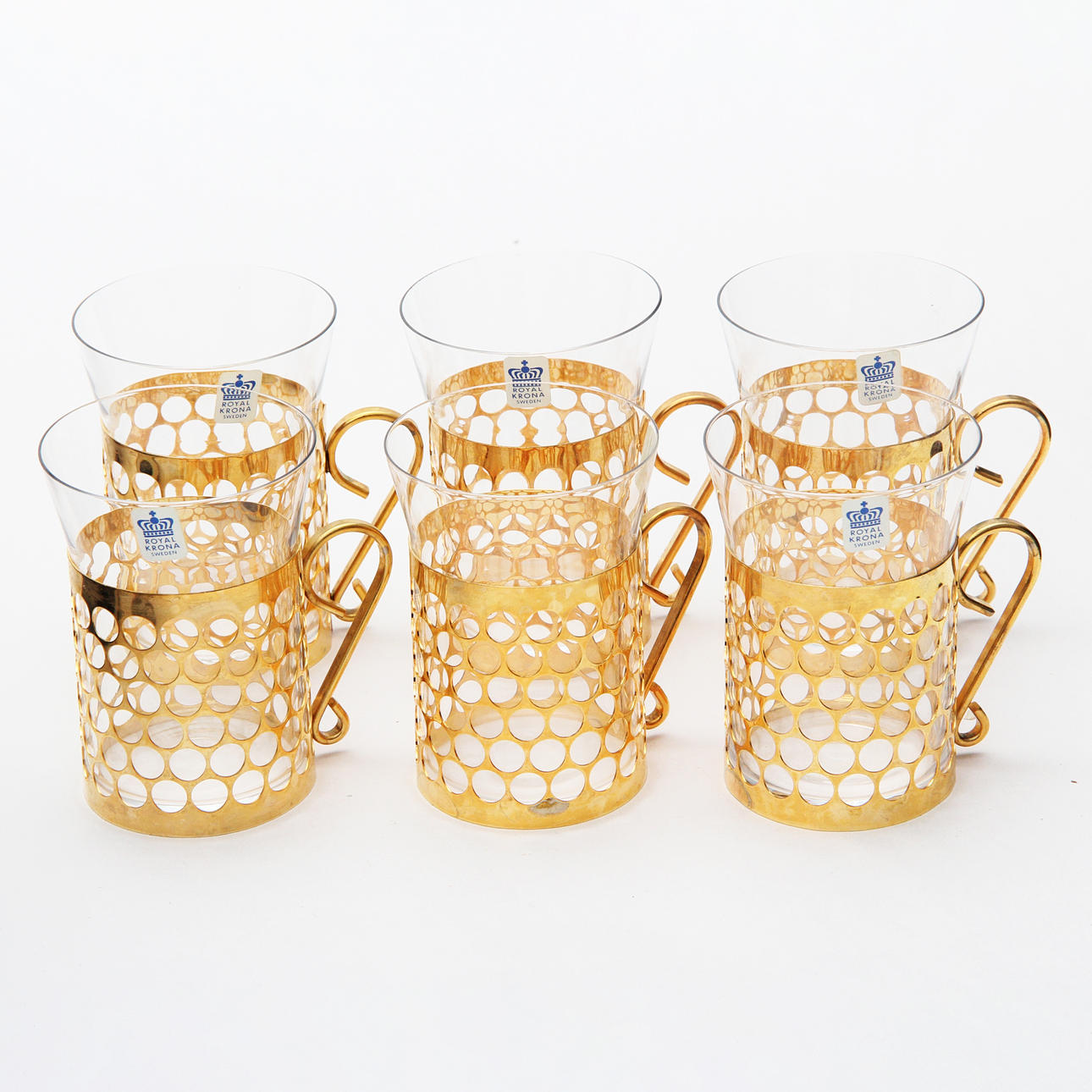 IRISHCOFFEEMUGGAR, glas/metall, Royal Krona.