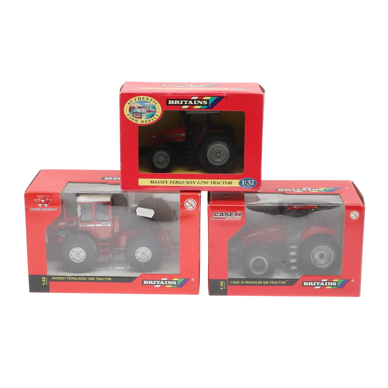 BRITAINS - BOXED MODEL TRACTORS.