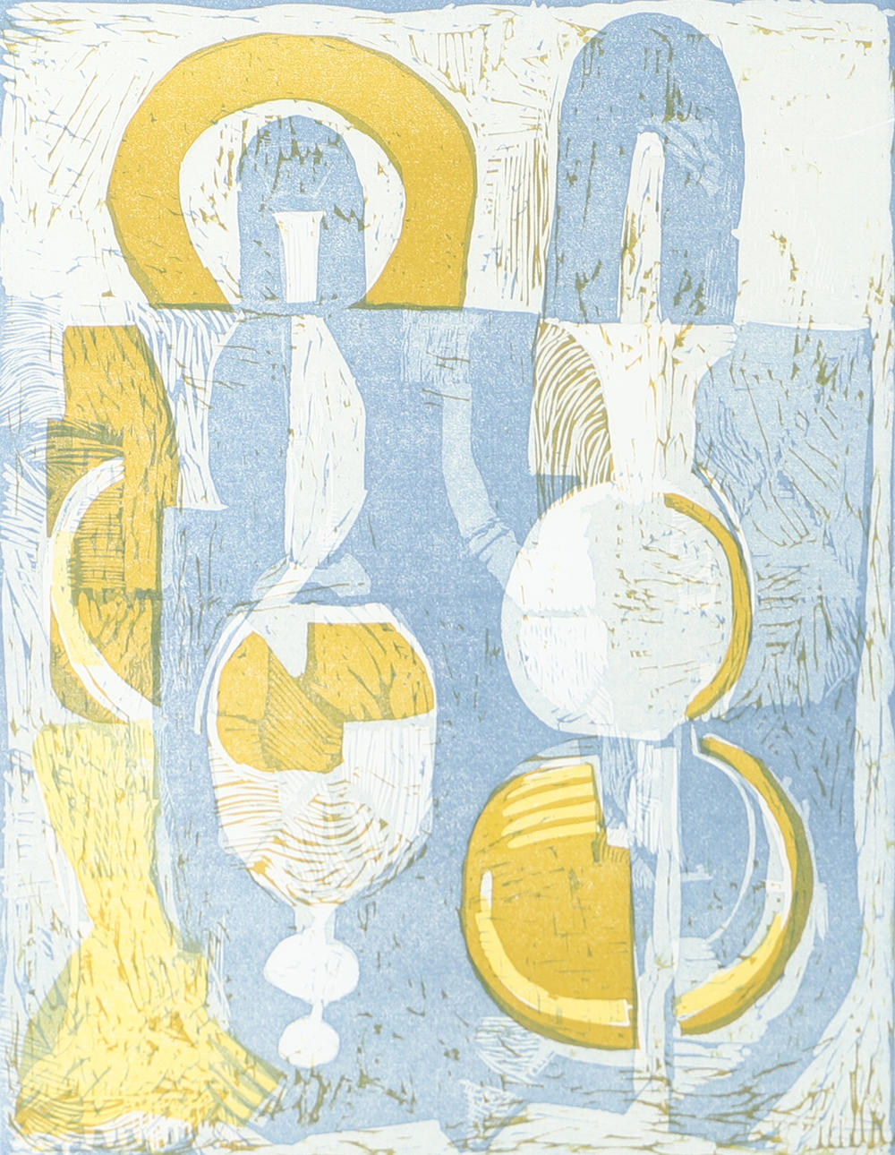 MATS RYDSTERN. Composition, lithograph in colours, signed -93.