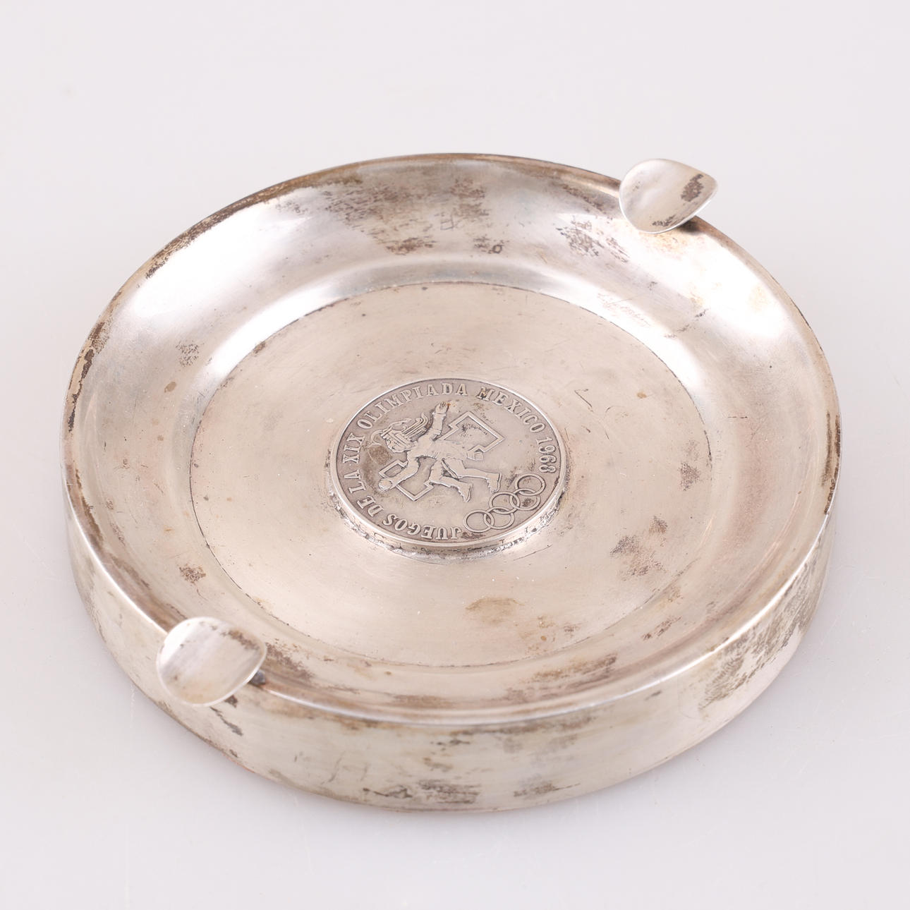 ASHTRAY, sterling silver, “Mexico Olympic Games 1968".