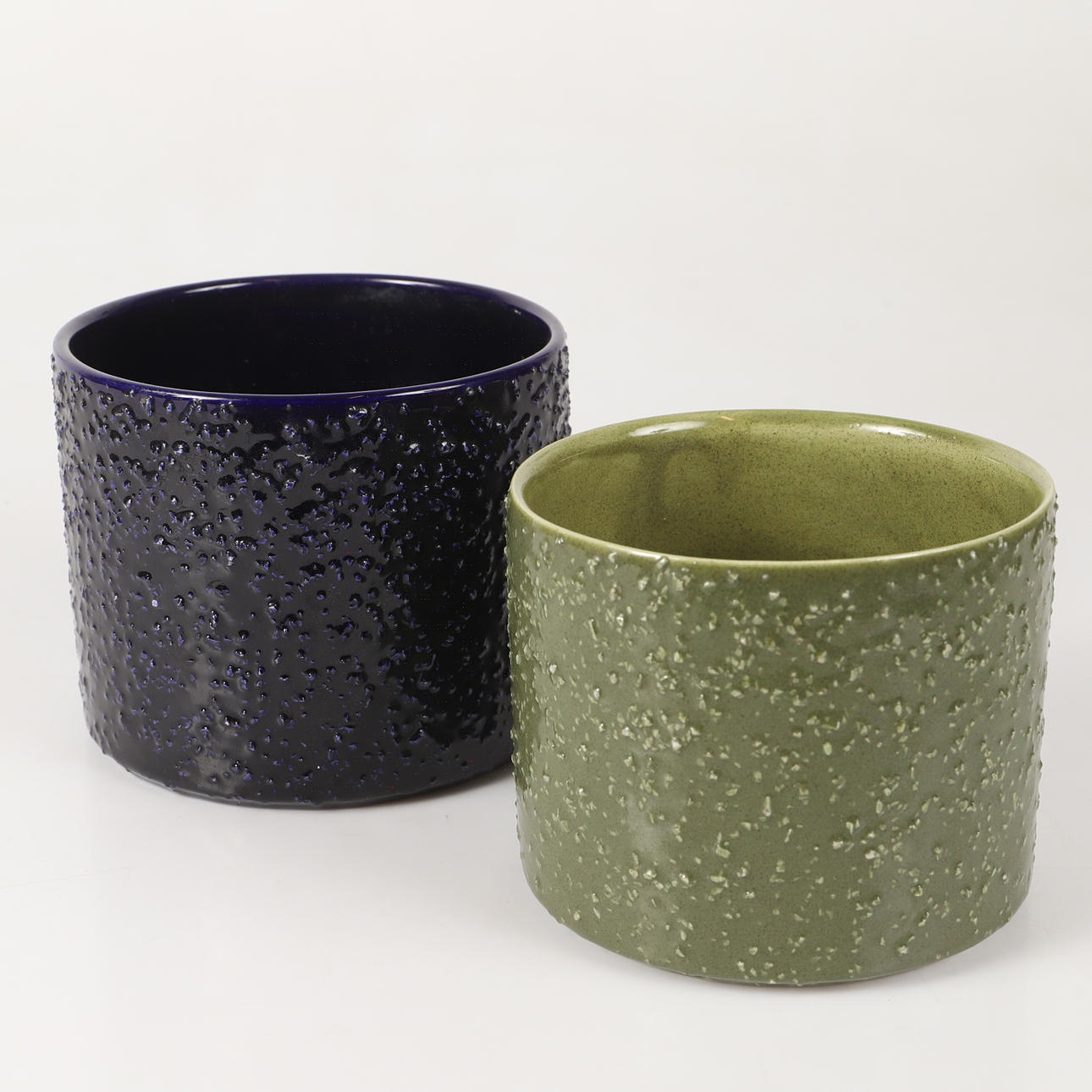 OUTER LINING, 2 pieces, glazed ceramics, 1900/2000s.