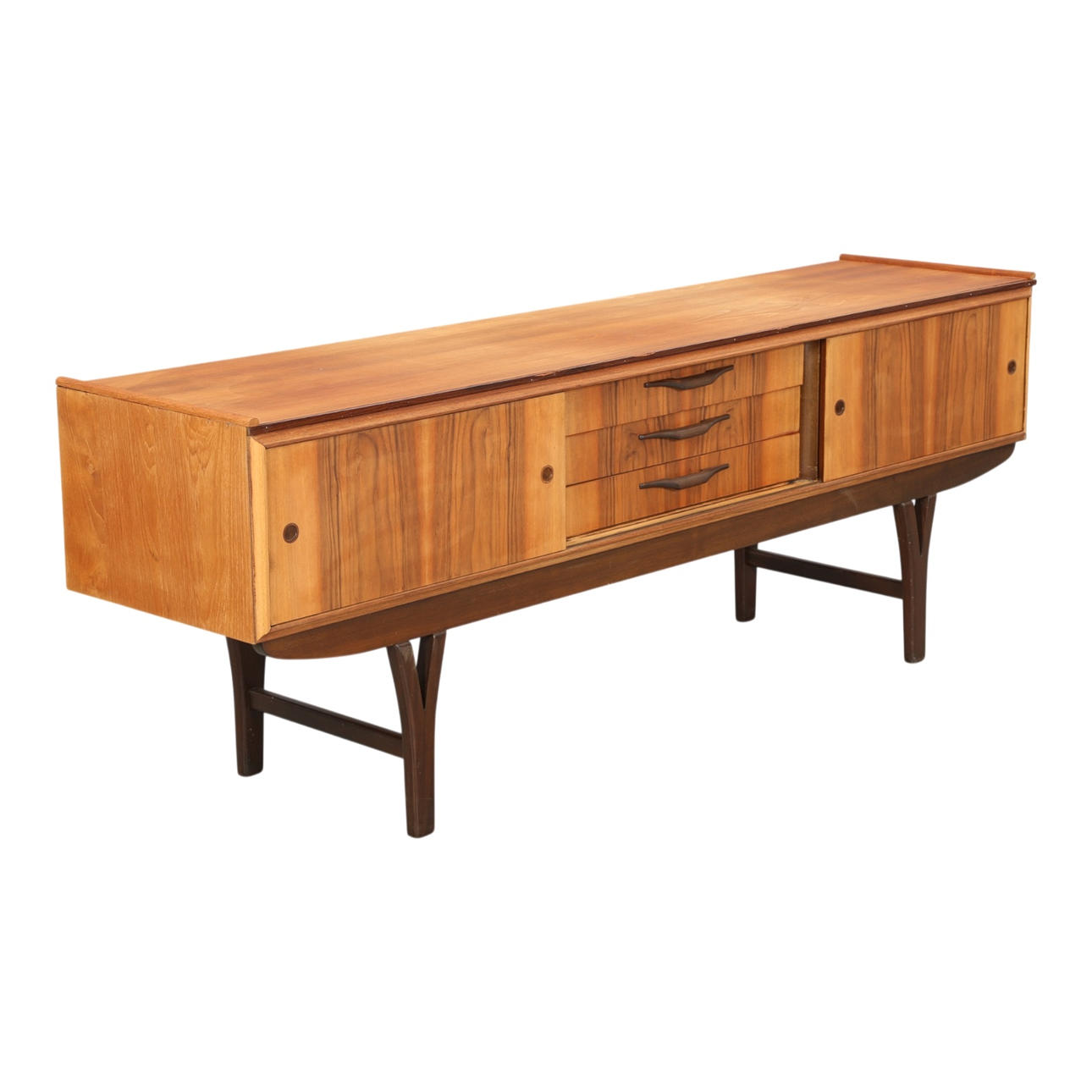 Low teak sideboard, circa 1960.