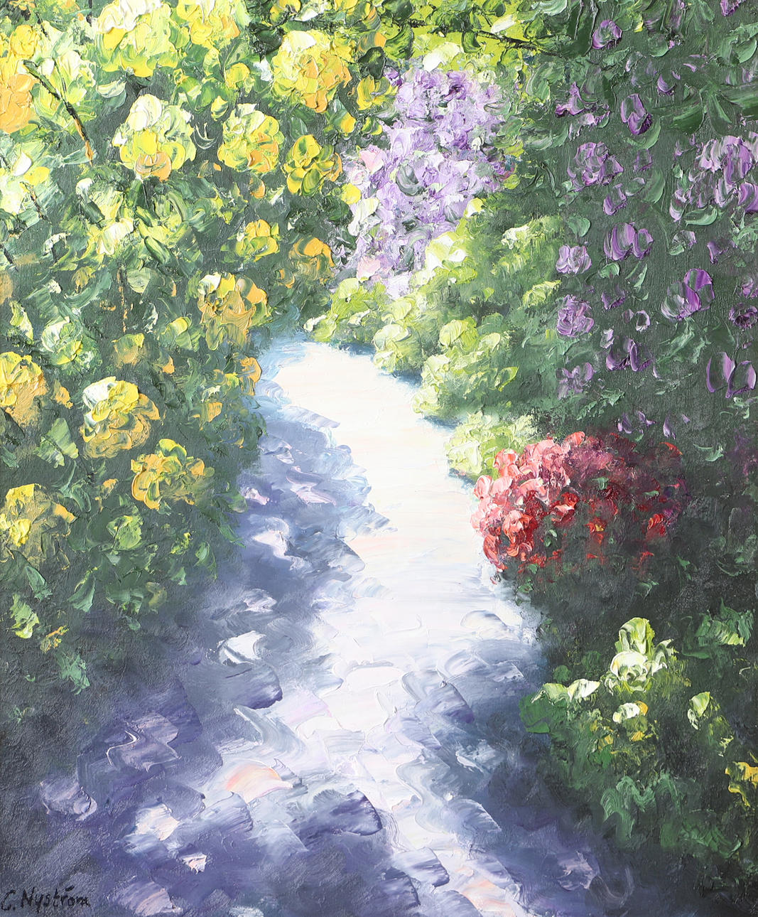 CONNY NYSTRÖM. “Sofiero”, oil on canvas, signed C. Nyström.