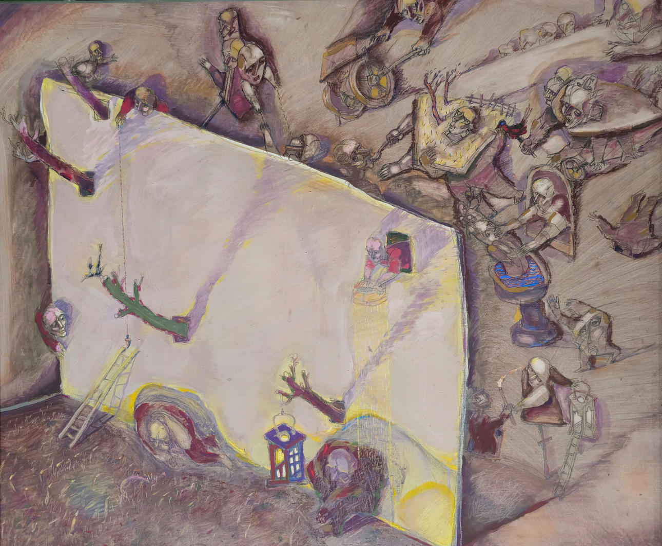 ATTRIBUTED TO TSVETAN KOLEV. “The wall”.