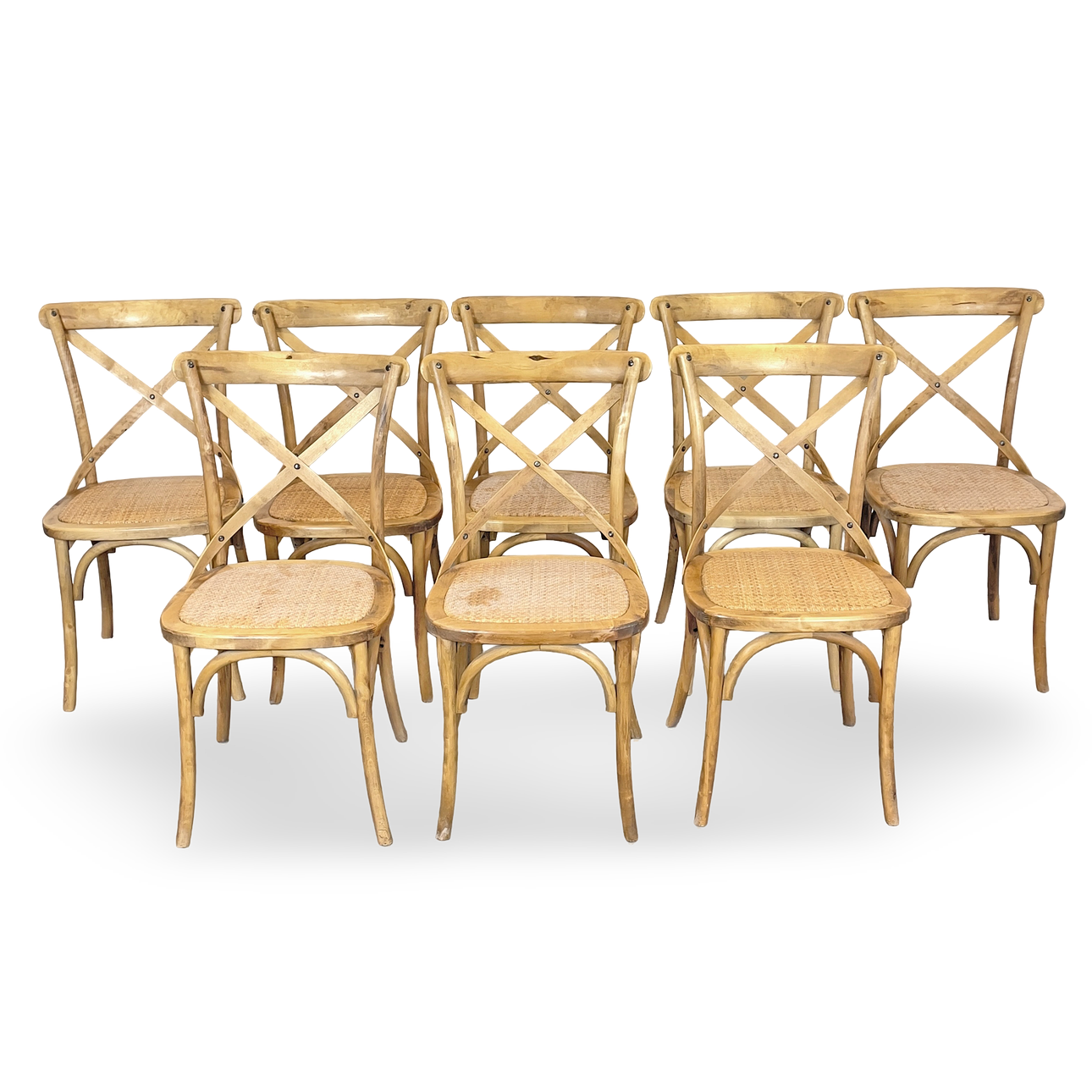 CHAIRS, 8 pcs, "Gaston", washed oak.