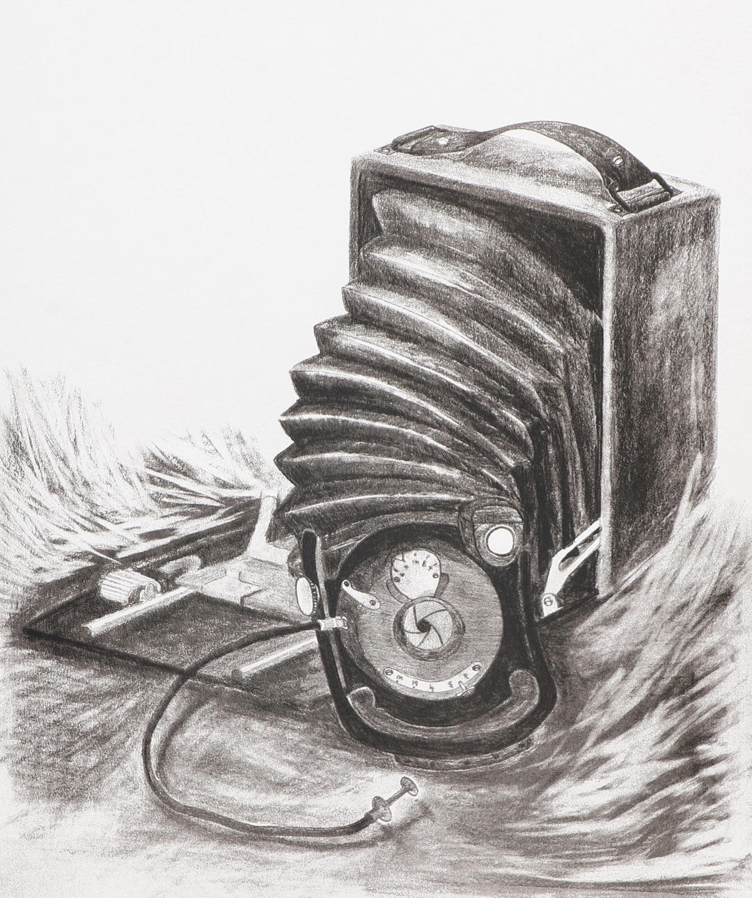 MONICA EUSON. Lithograph, camera, signed, numbered 29/150.