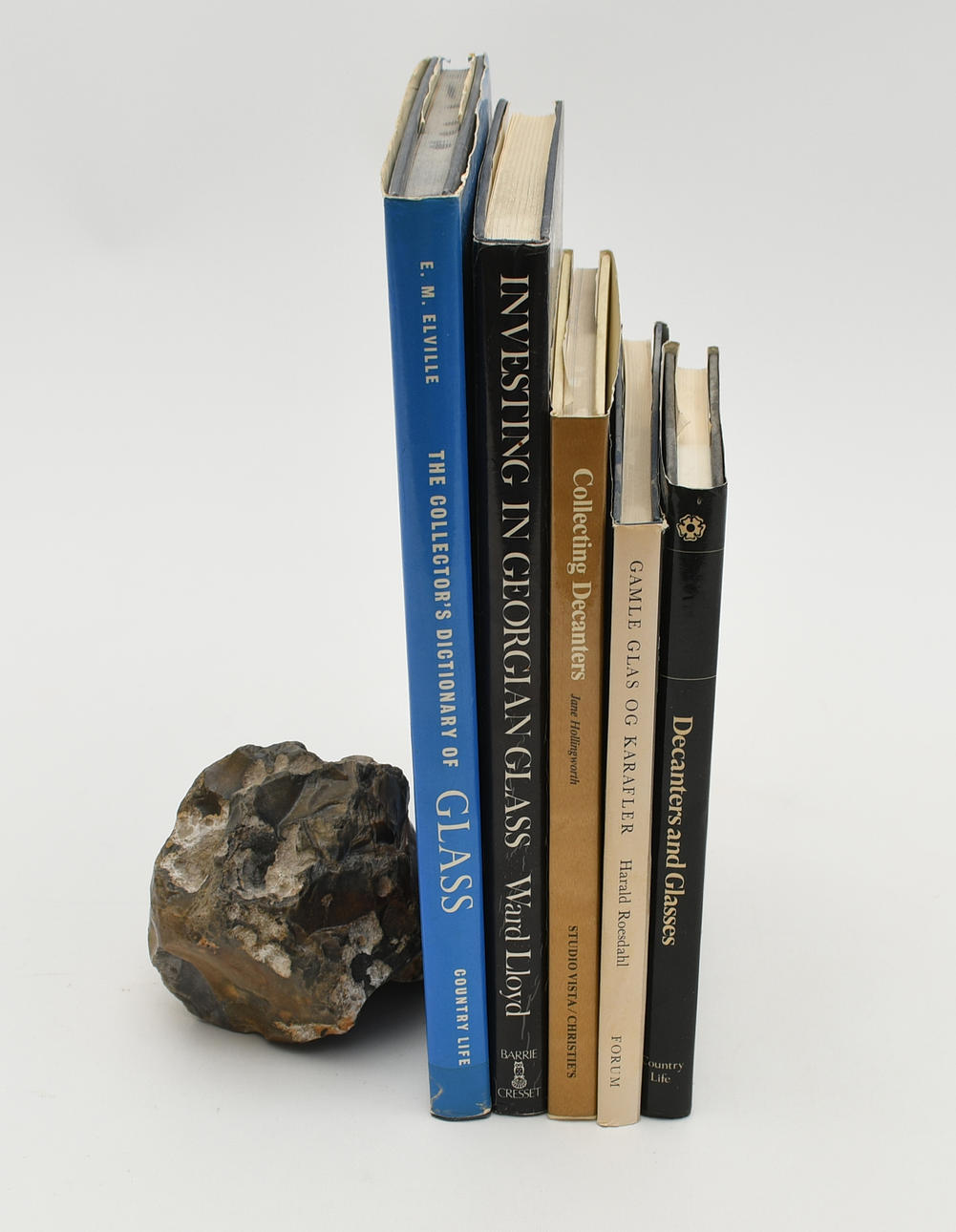 Böcker om Glas samlande. 5 Volymer.