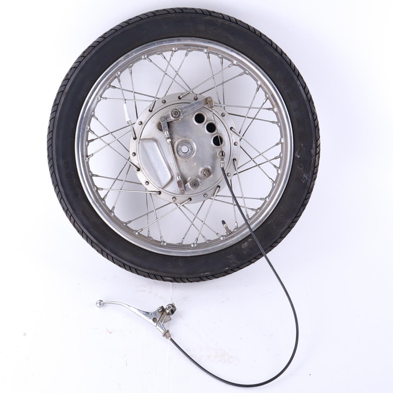 A 1960s/70s Commando front wheel NORTON, England.