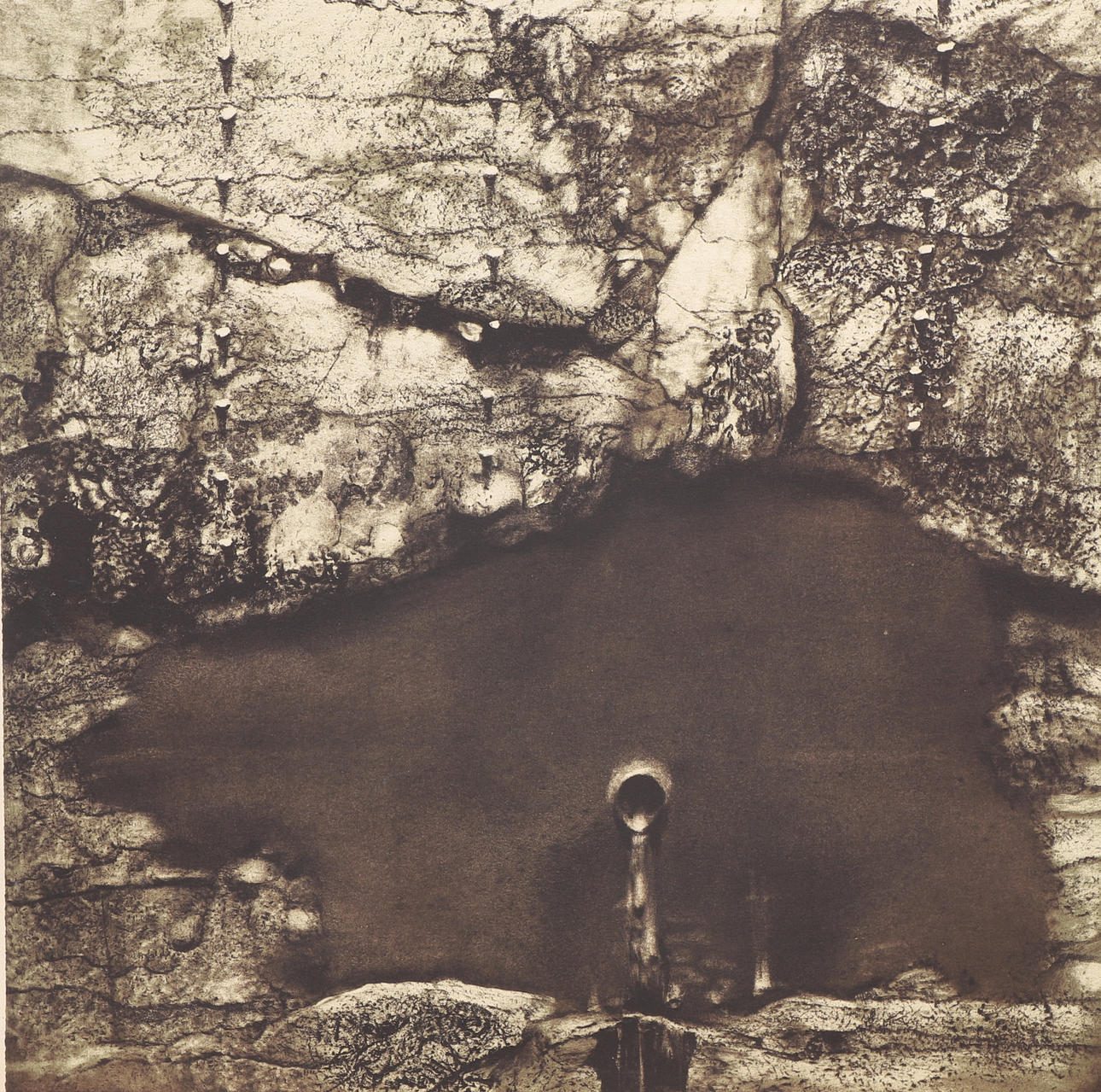 ROJ FRIBERG. Lithograph, cave, signed, numbered 115/200.