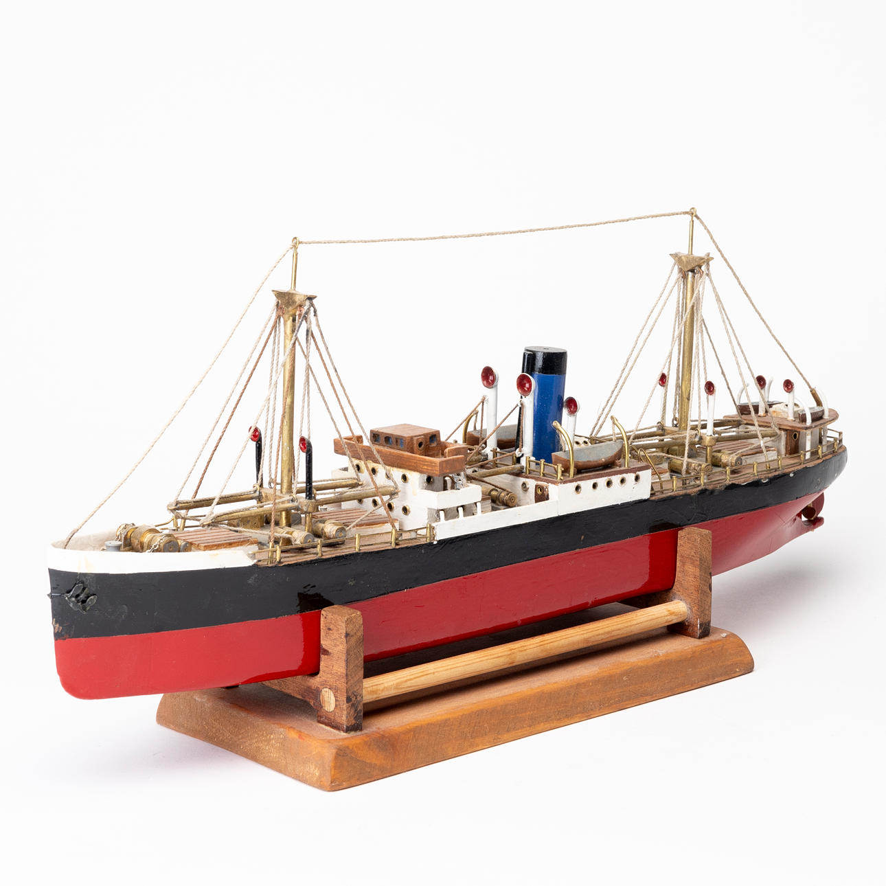 maqueta-de-barco-de-madera-y-metal-del-siglo-xx-objetos-de-colecci-n