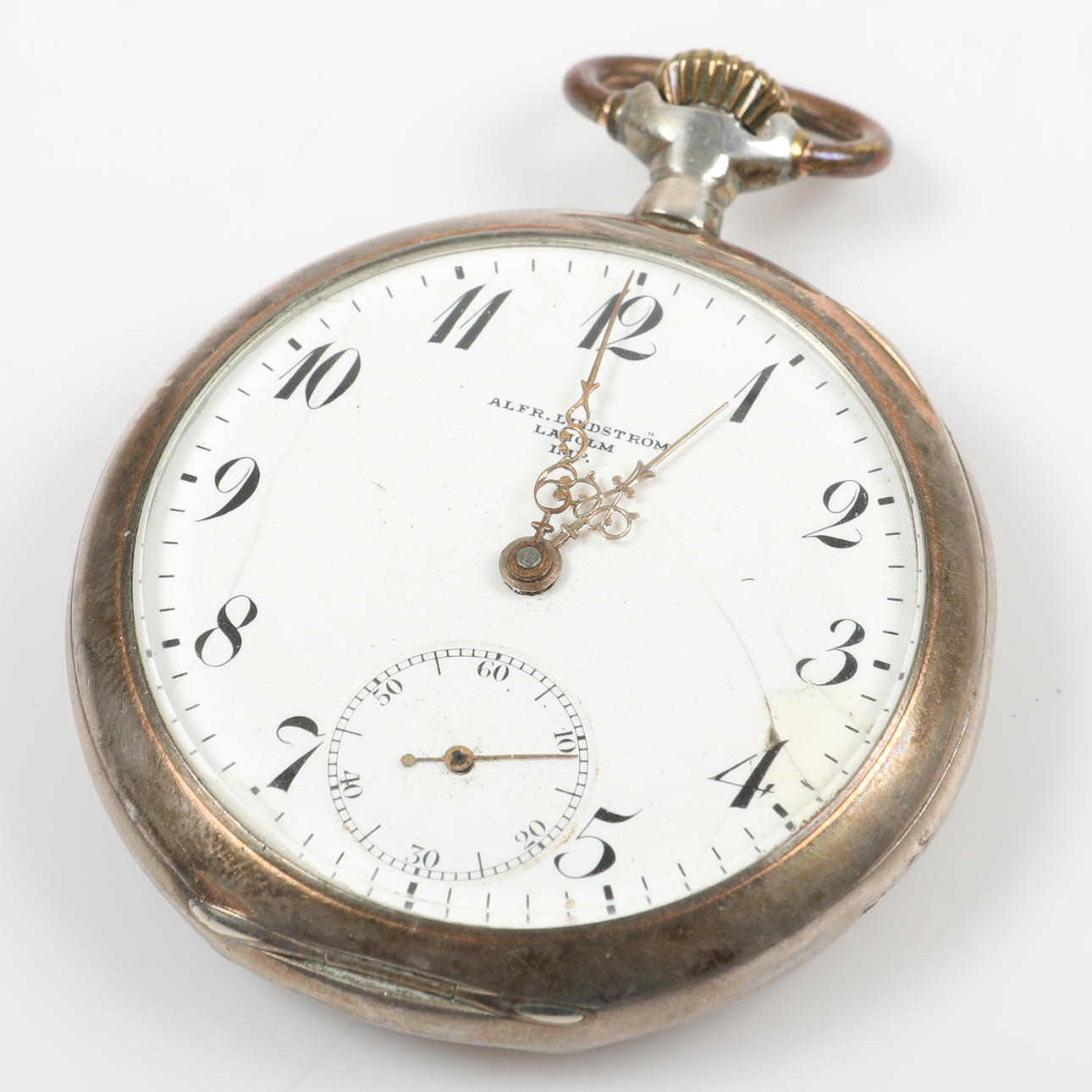 Pocket watch, Omega, silver, 1908.