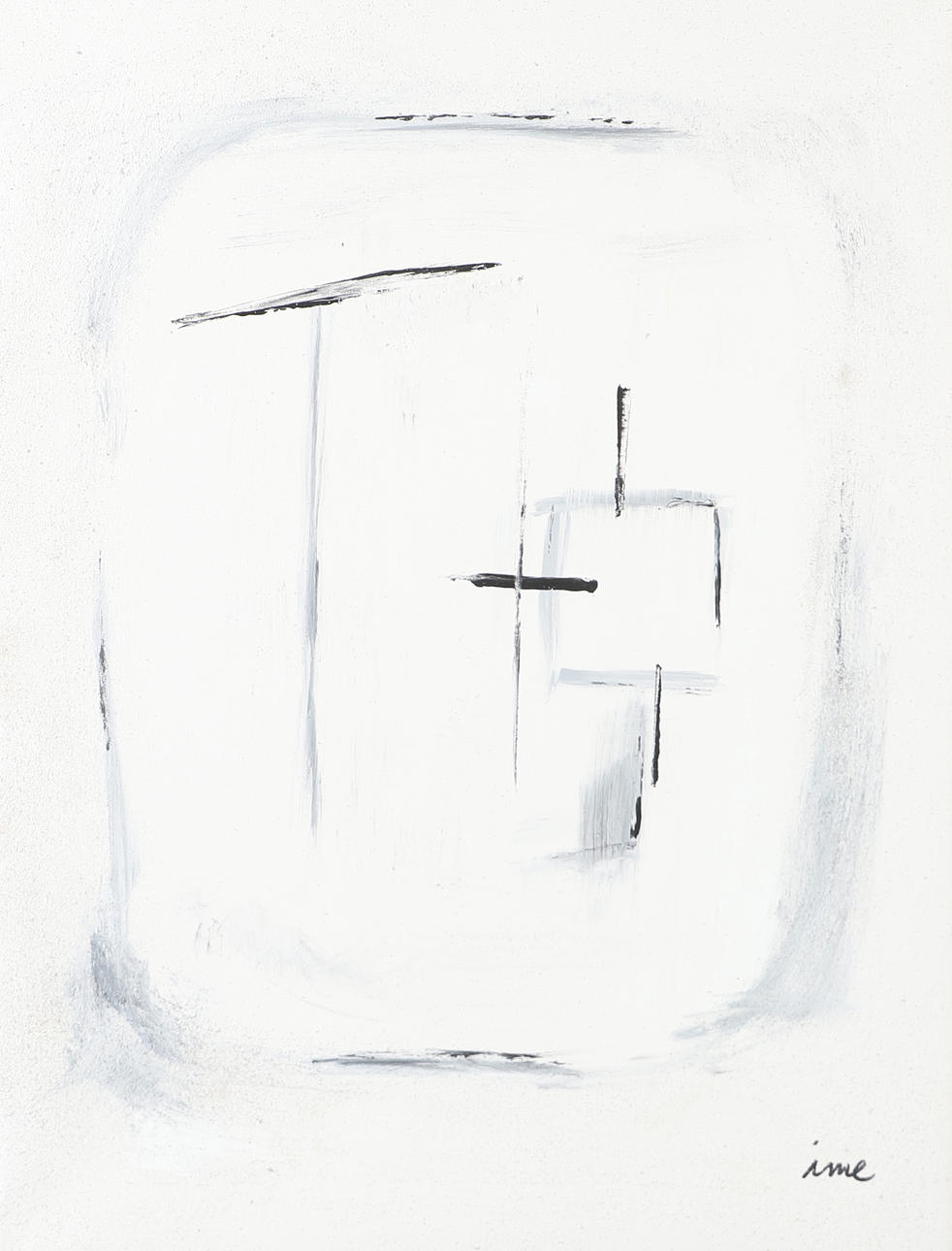 OIDENTIFIERAD KONSTNÄR. Composition, oil on canvas, indistinctly signed.