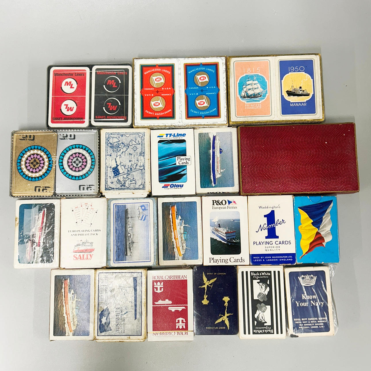 MIXED SHIPPING PLAYING CARDS.