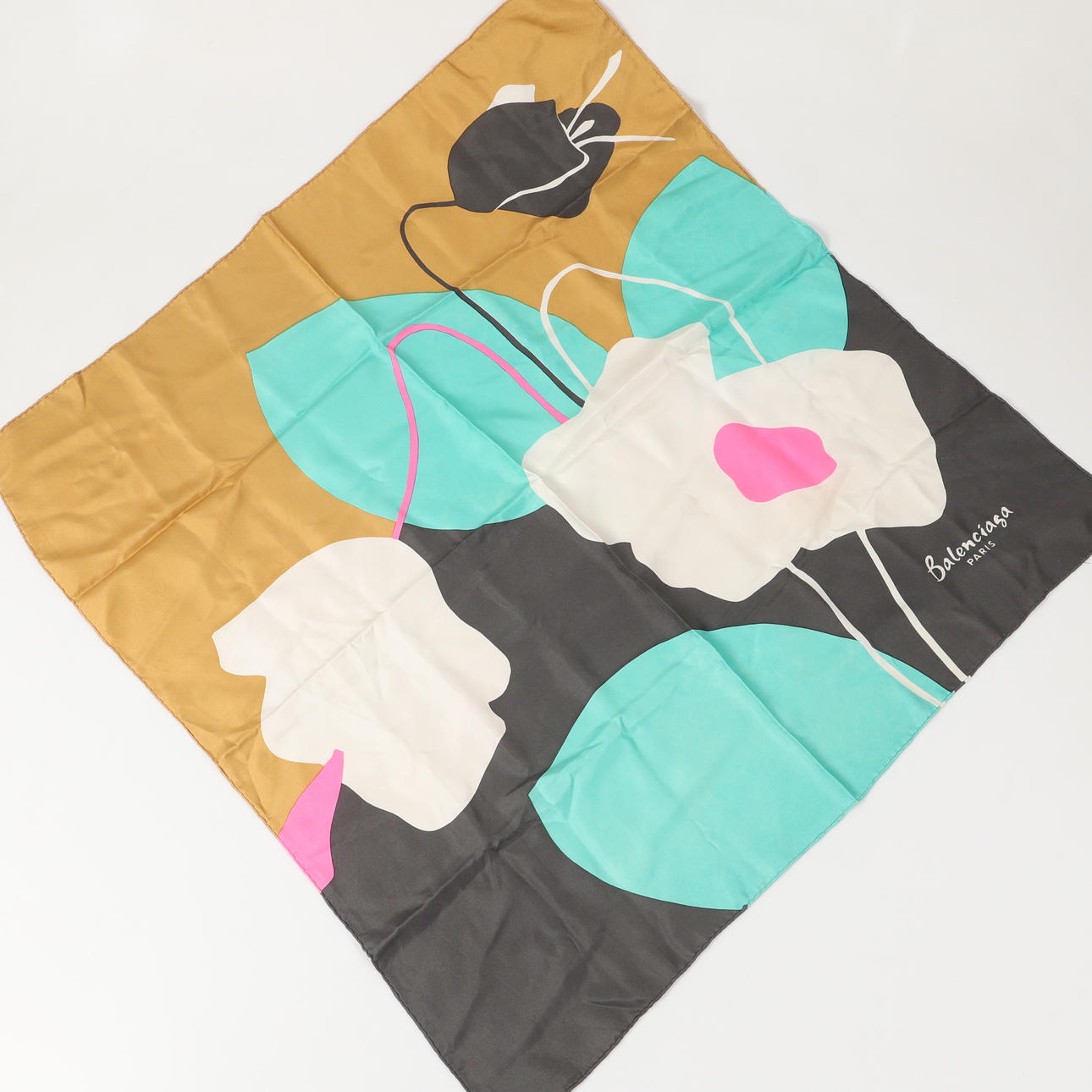 BALENCIAGA. Scarf, silk, Paris.