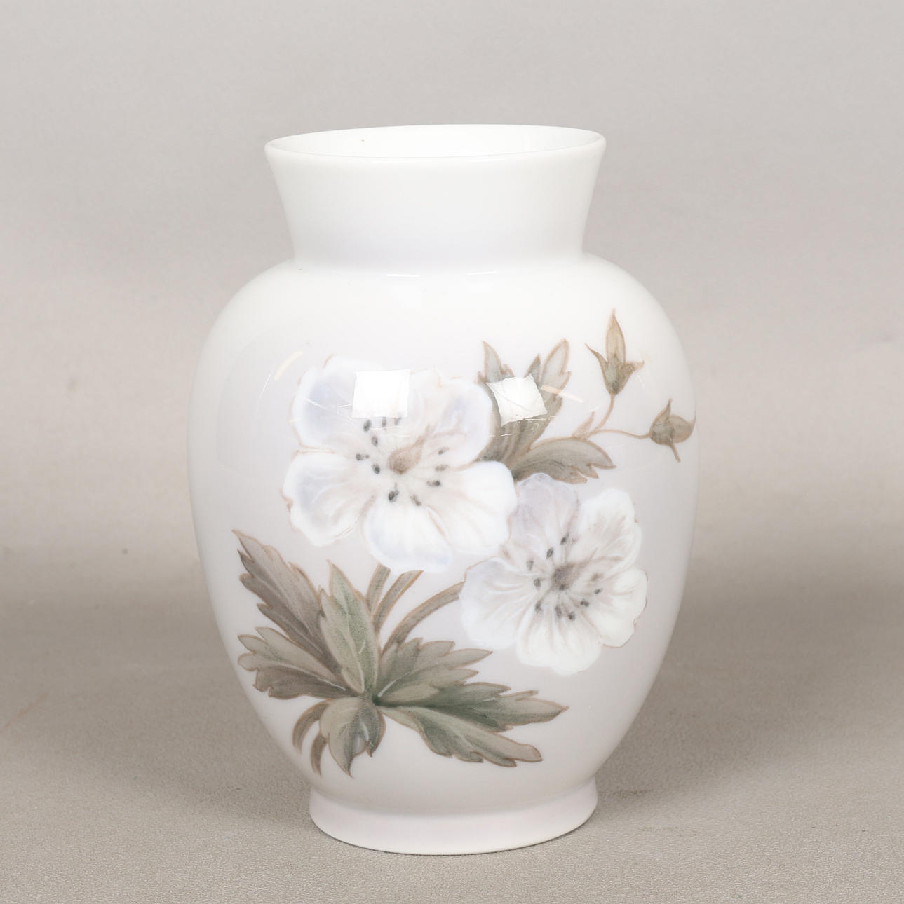A ROYAL COPENHAGEN BALUSTER VASE.