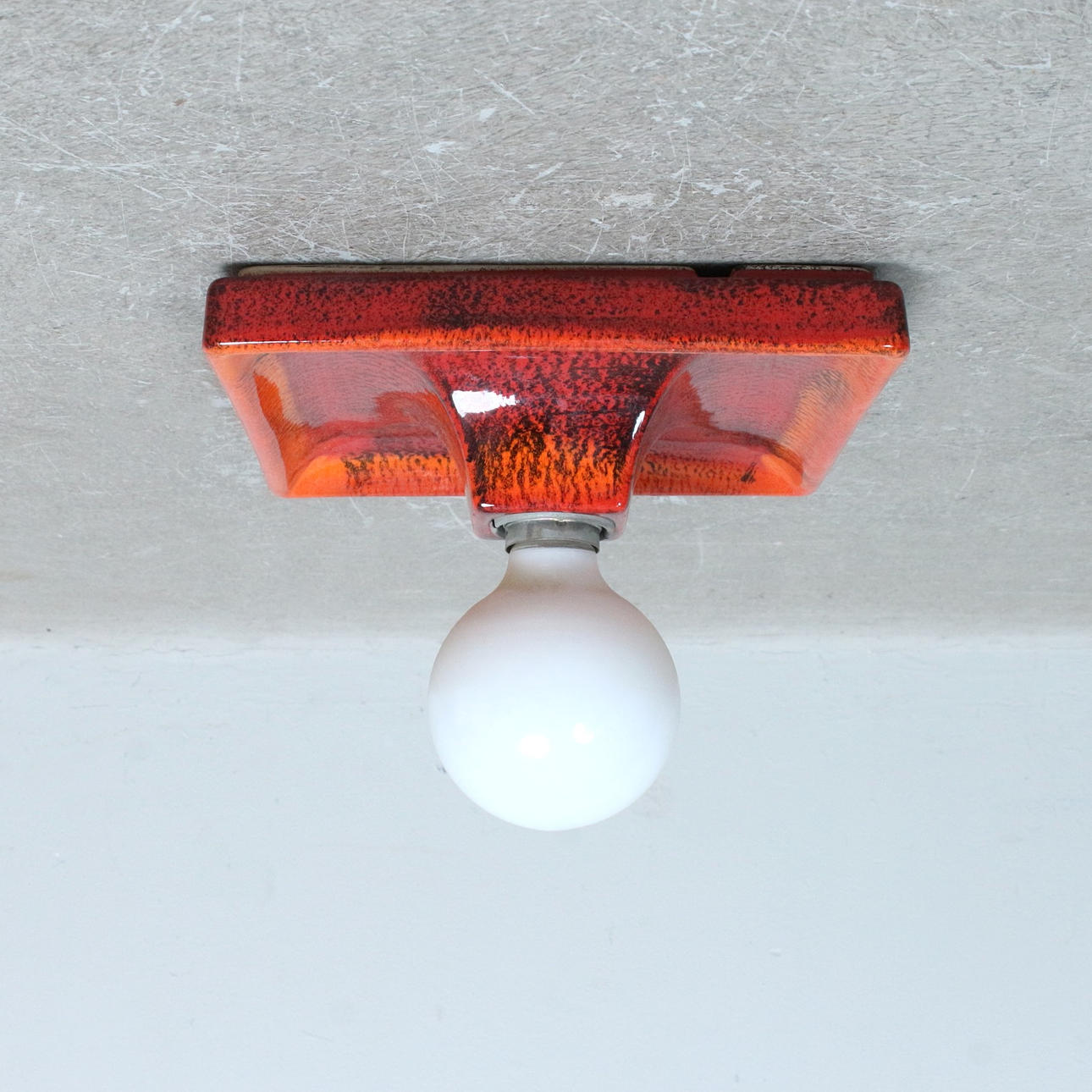 “Fat Lava” wall/ceiling light, ceramic, 1970s.