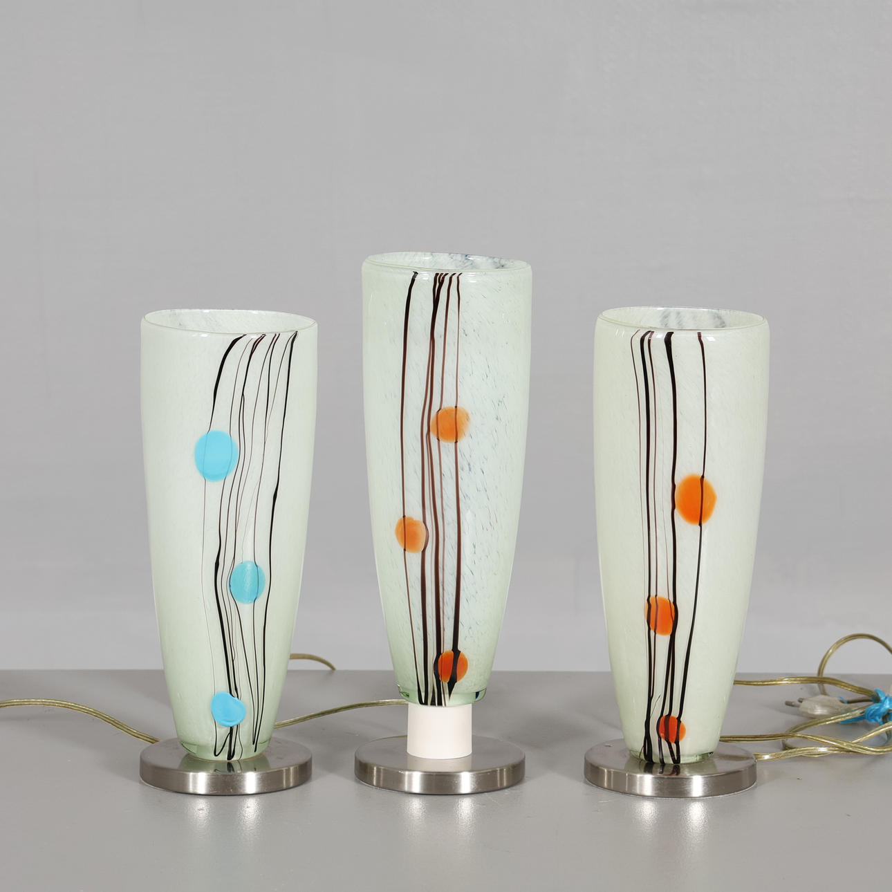 TABLE LAMPS, glass, 3 pcs, Eglo.