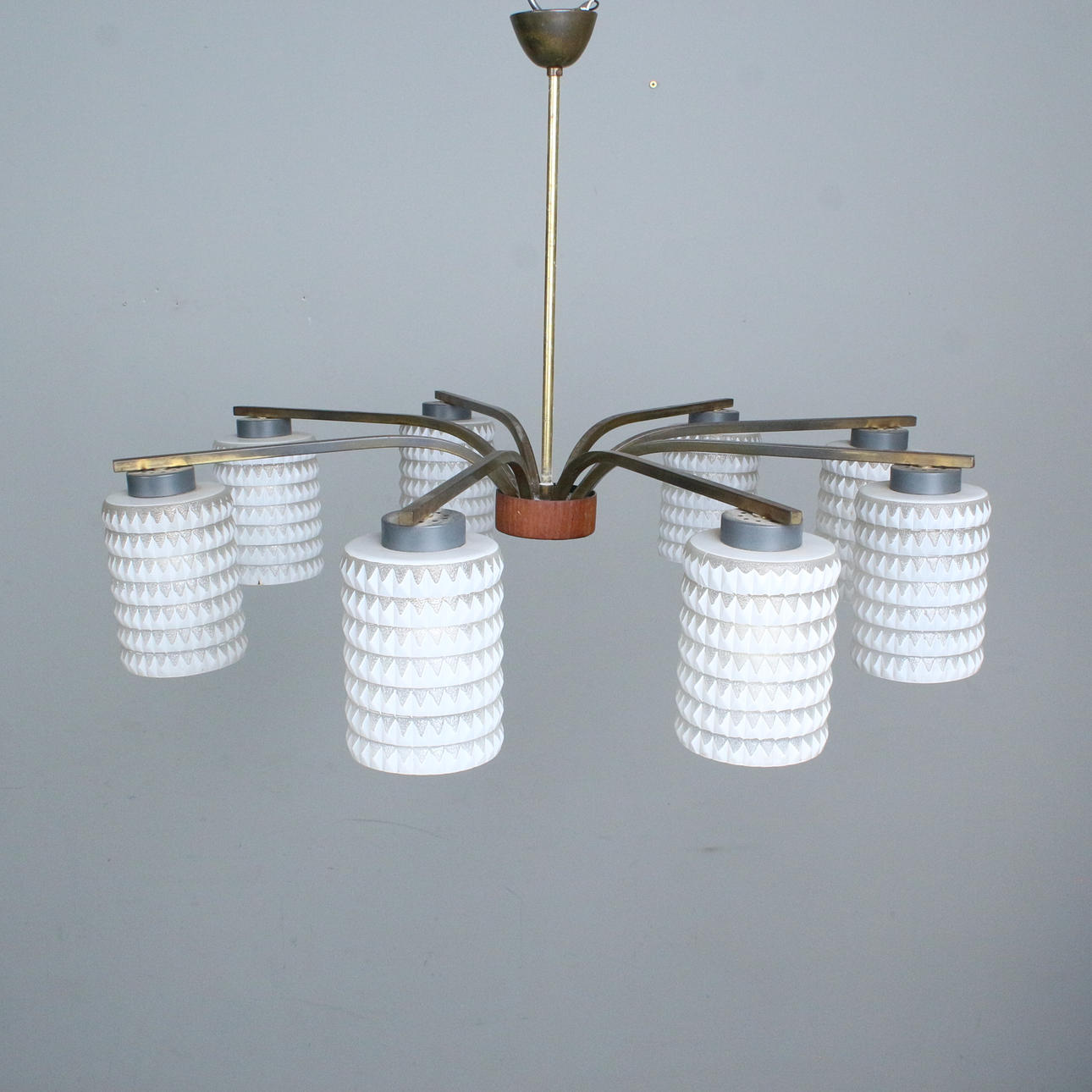 8-armed “Spider” ceiling lamp from the 1960s.