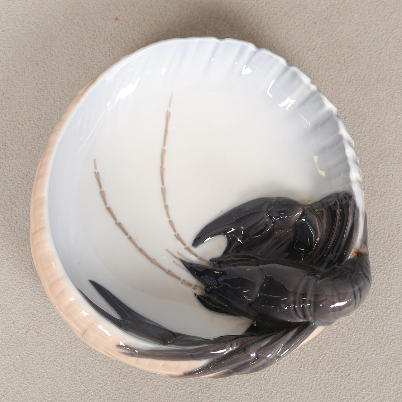 A ROYAL COPENHAGEN LOBSTER DISH.