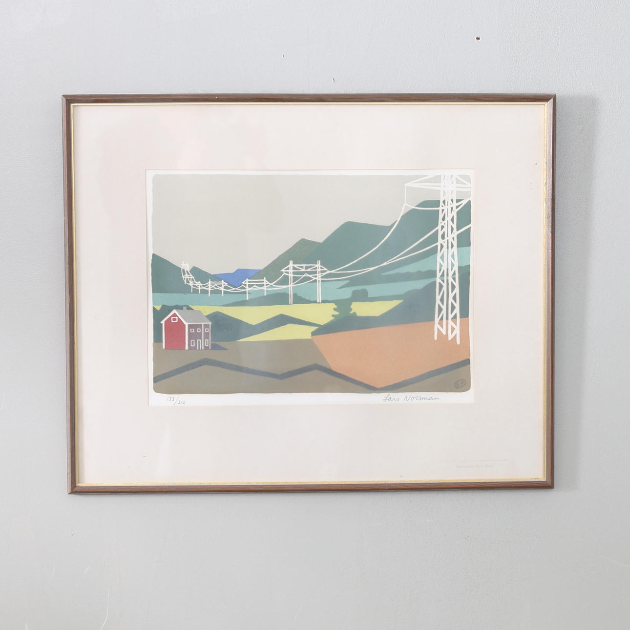 LARS NORRMAN. lithograph, signed and numbered 133/310.