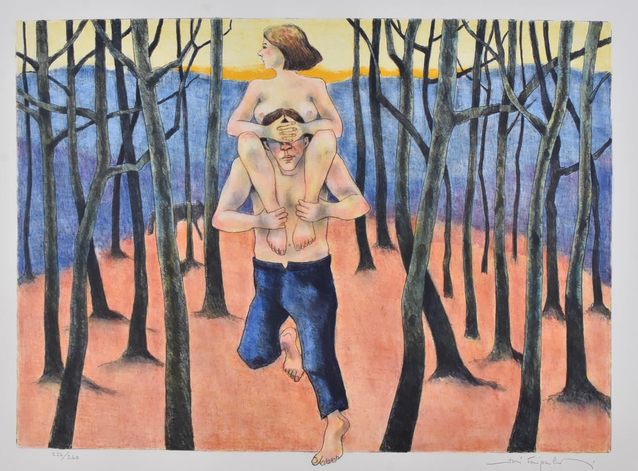 JUSSI TAIPALEENMÄKI. Color lithography.