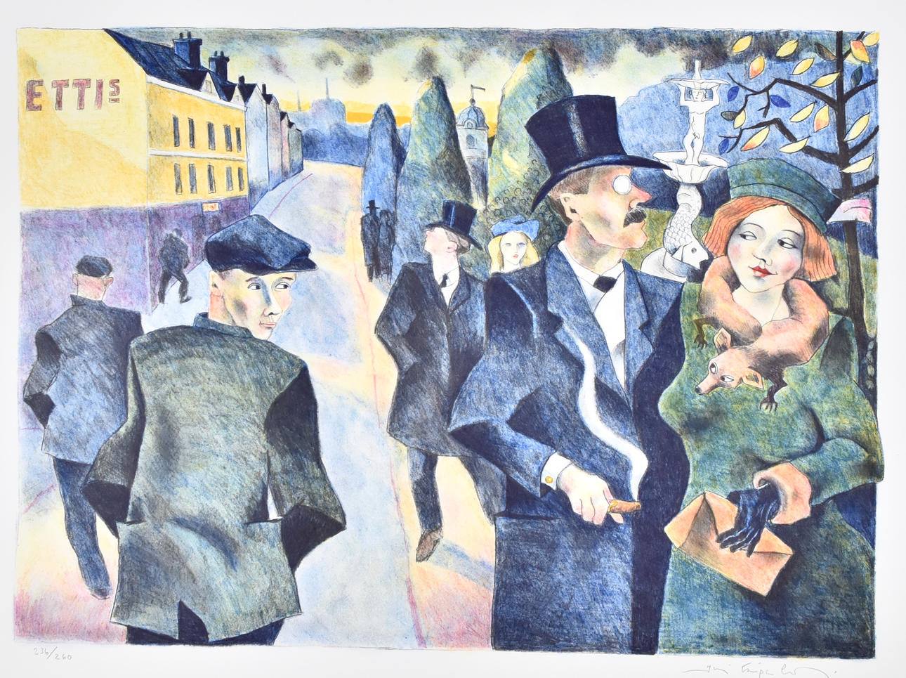 JUSSI TAIPALEENMÄKI. Color lithography.