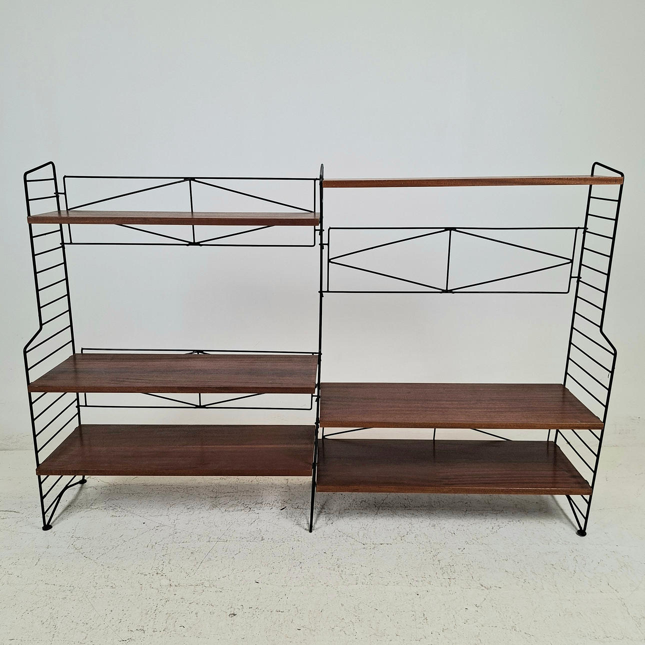 NISSE & KAJSA STRINNING. Bookcase, String designed, floor model, 1950s/60s.