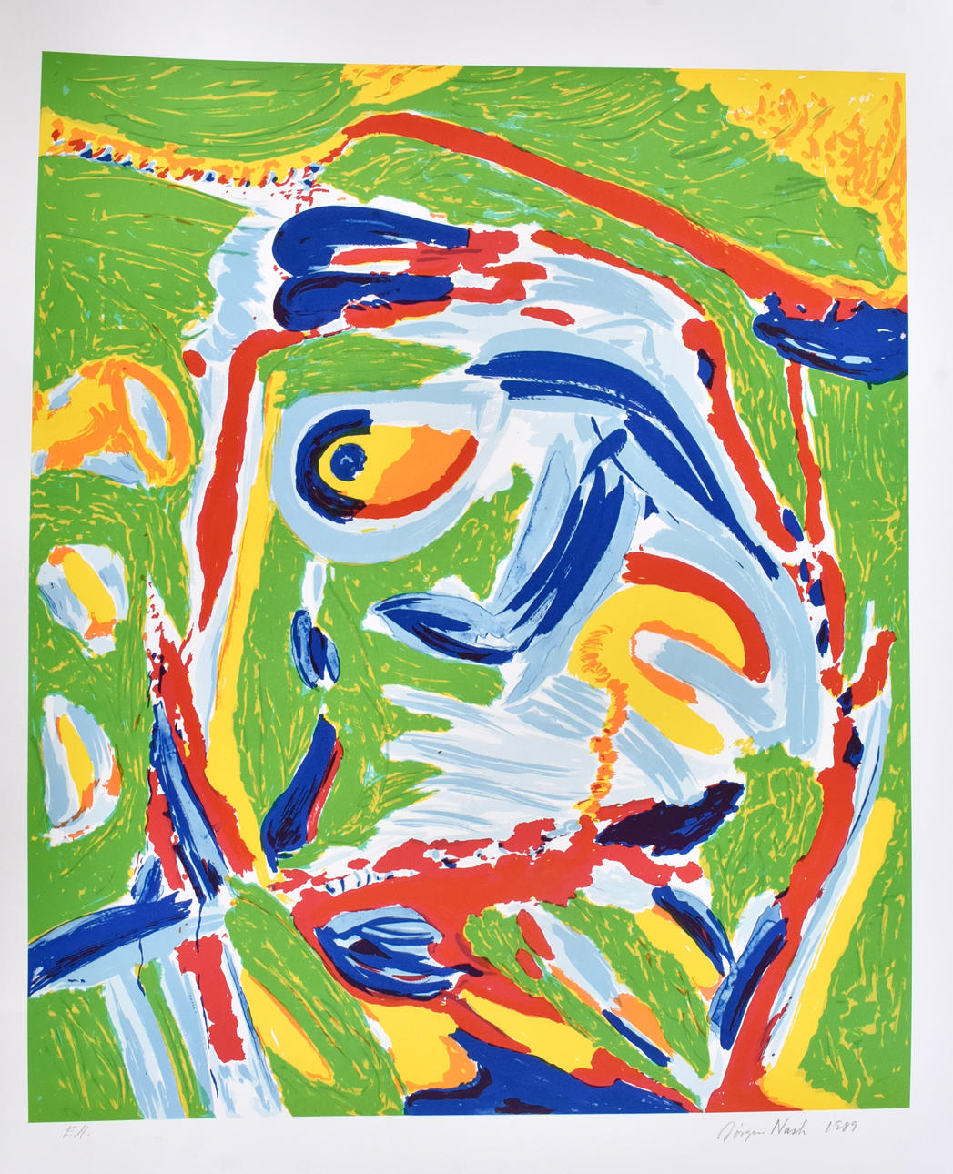 JÖRGEN NASH. Color lithography.