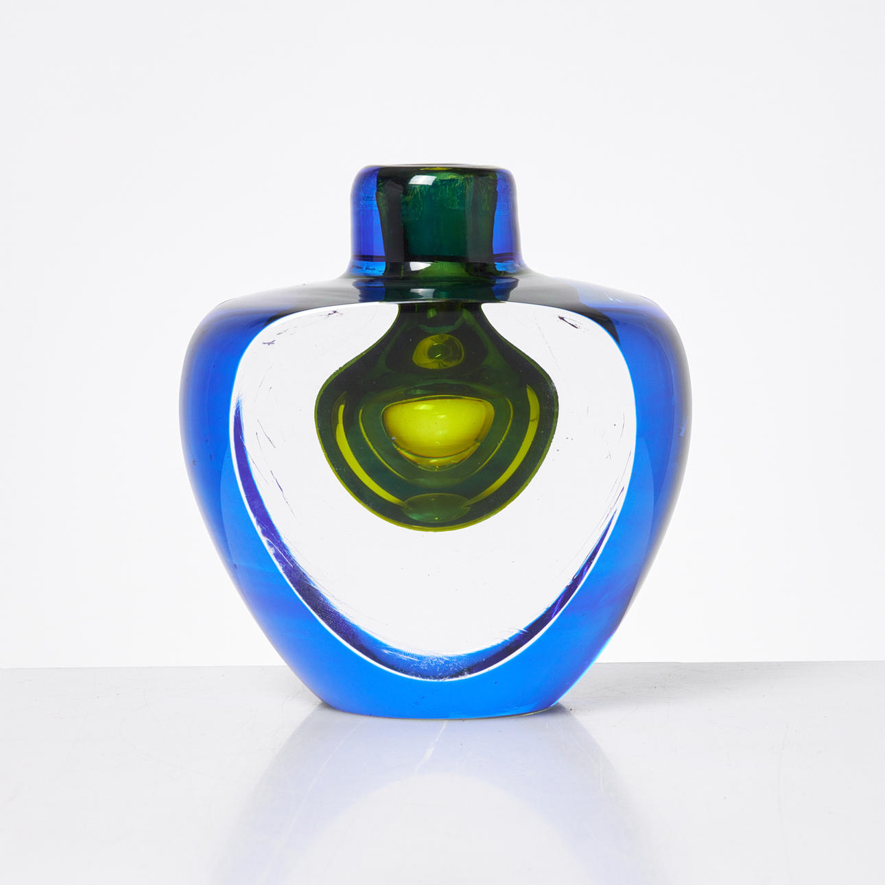 GÖRAN WÄRFF. A unique vase, signed, Kosta boda.