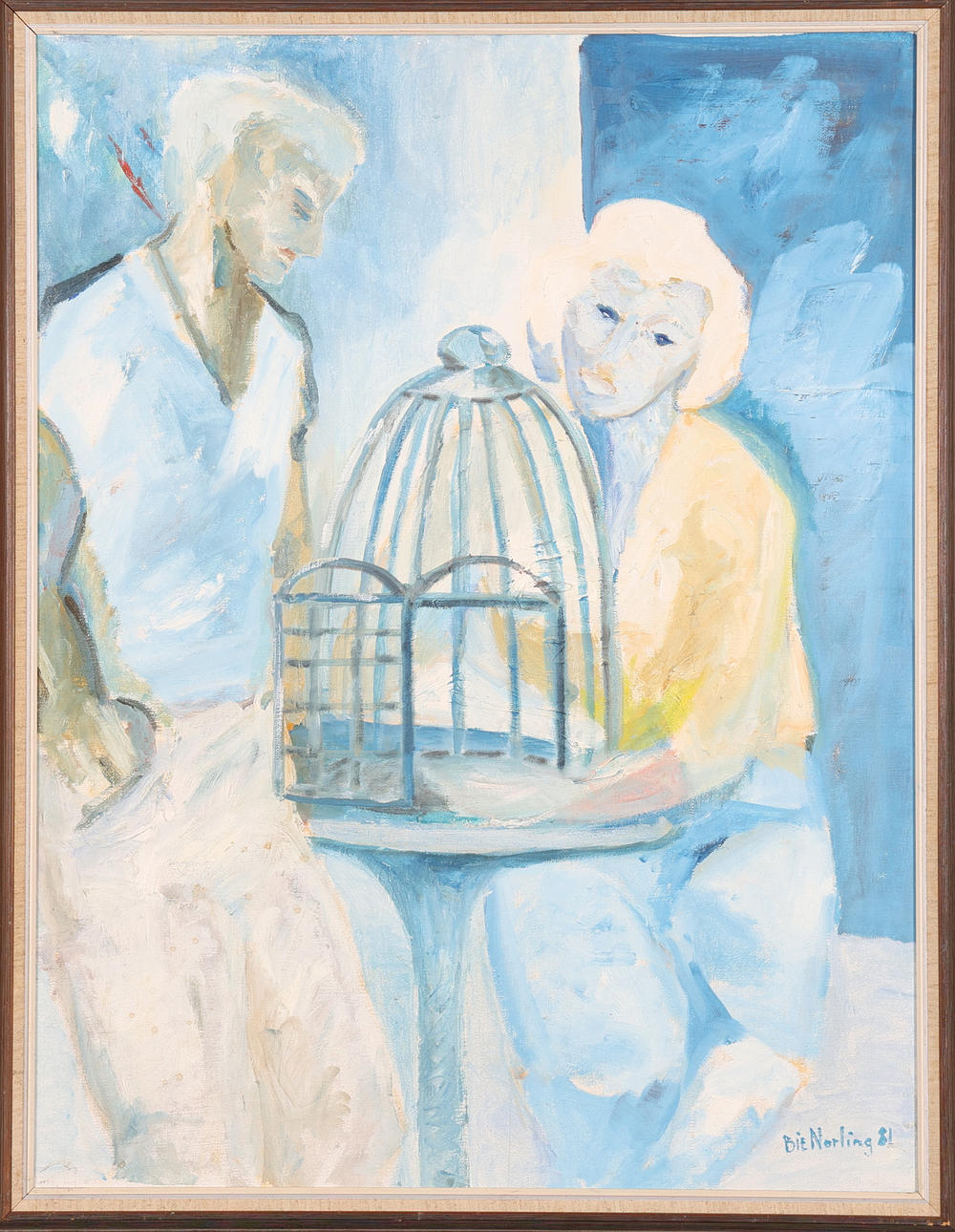 BIE NORLING. OIL ON CANVAS, signed and dated.