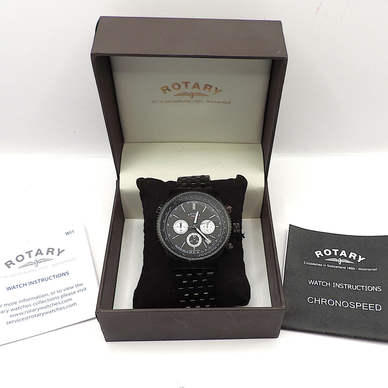 ROTARY CHRONOSPEED MULTI DIAL QUARTZ WATCH.