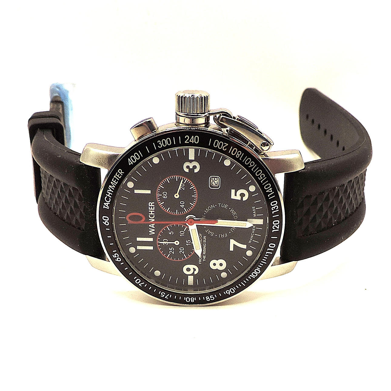 WANCHER CHRONOGRAPH QUARTZ MOVEMENT WATCH.