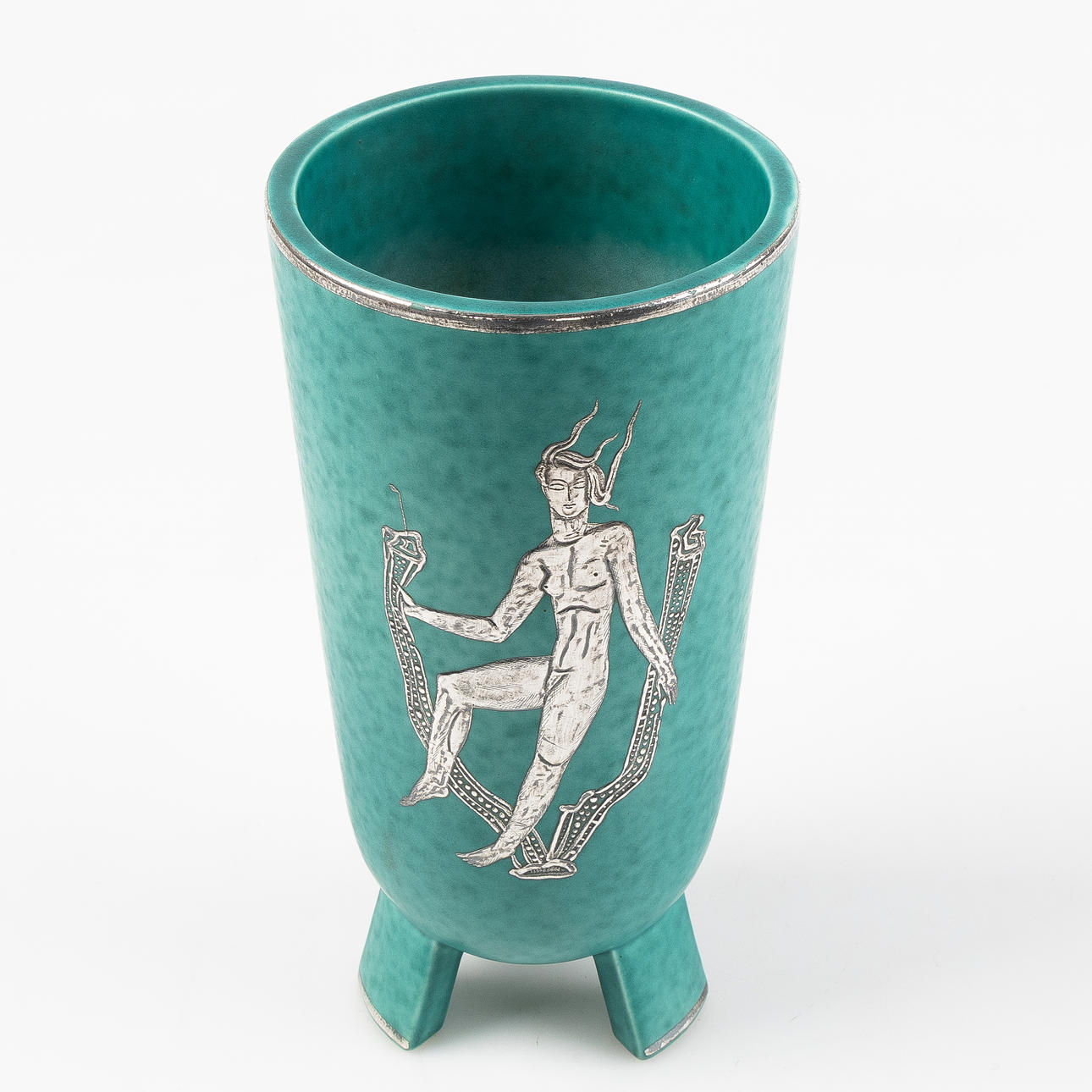 WILHELM KÅGE. Vase 'Argenta', Gustavsberg.