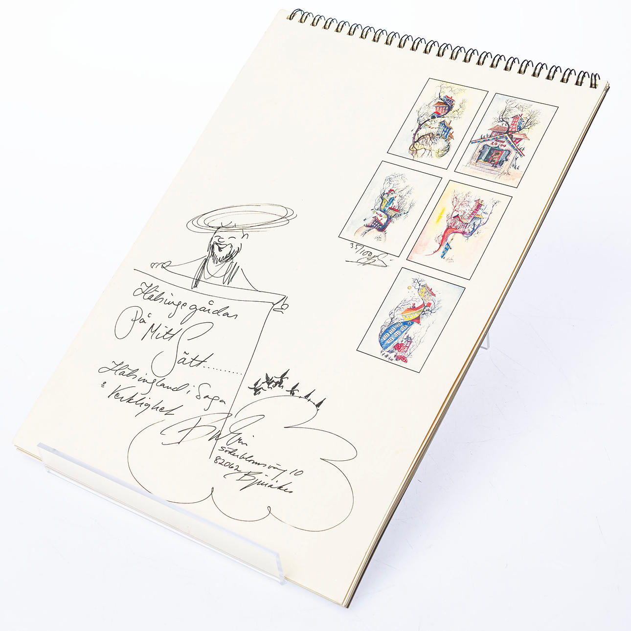 BROR-ERIC BERGQVIST, folder with 5 sheets, signed and numbered.