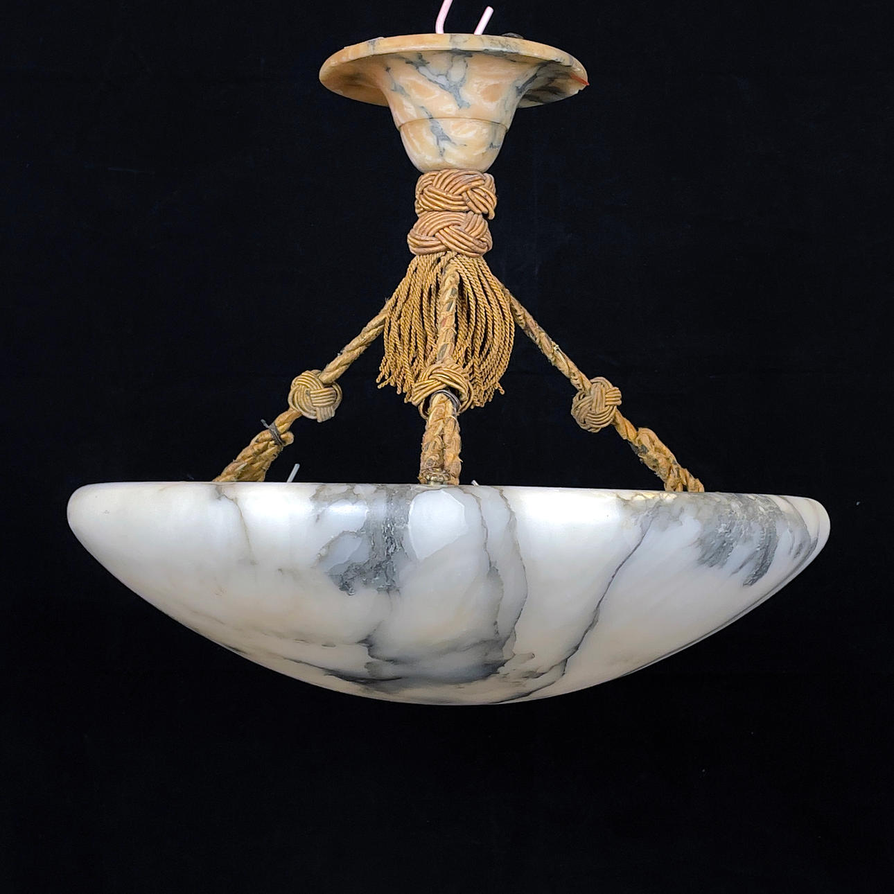 PLAFOND, alabaster, 1900-talets första hälft.