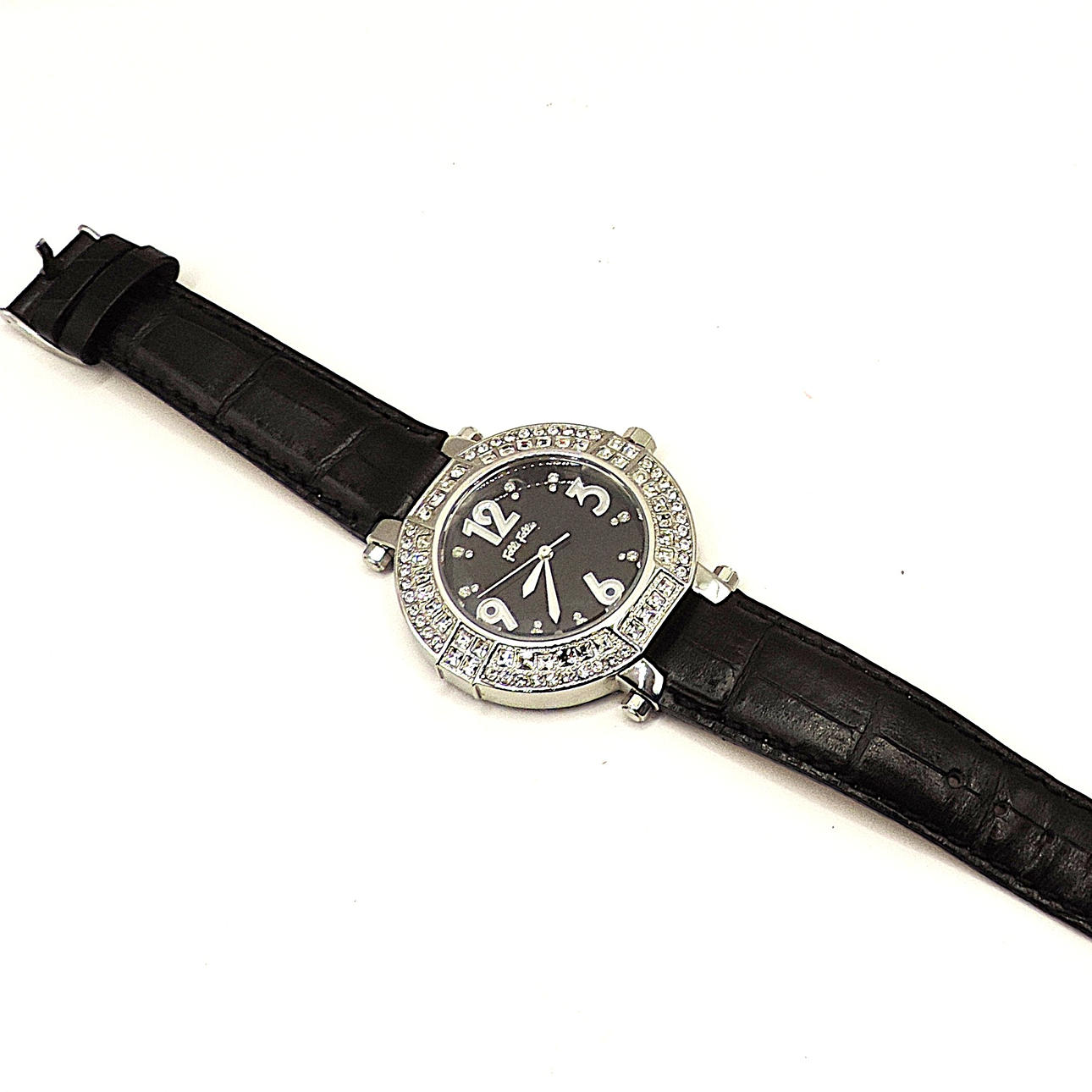 DAM FOLLI FOLLIE KRISTALLBELAGD KVARTS KLOCKA.