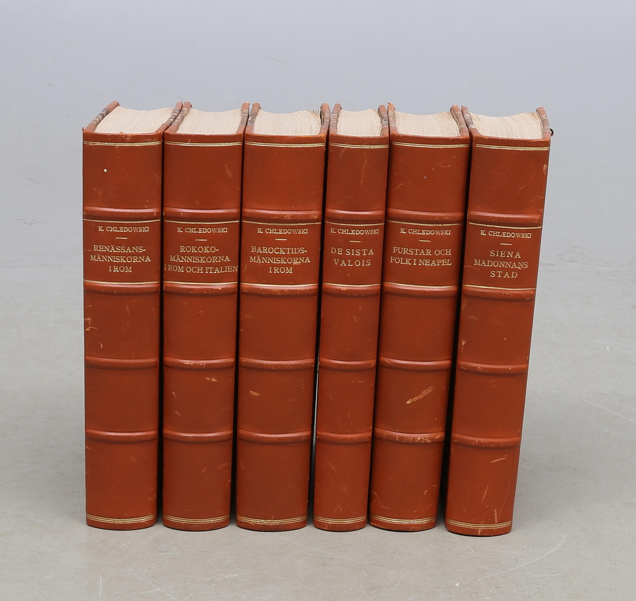 BÖCKER, 6 volymer, Kasimir Chledowski, Hugo Gebers förlag Stockholm 1920.