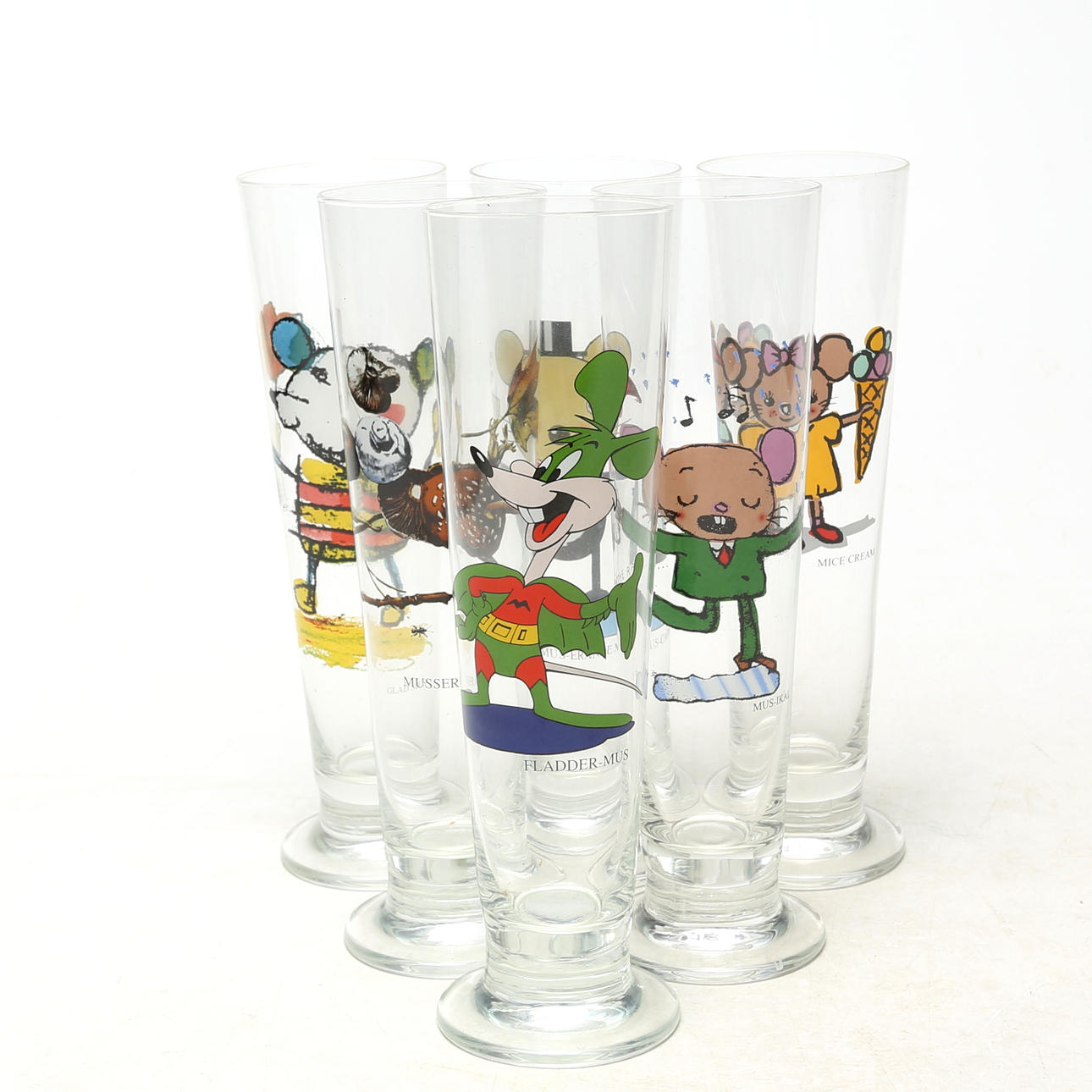 LASSE ÅBERG. GLASS, 6 pcs.