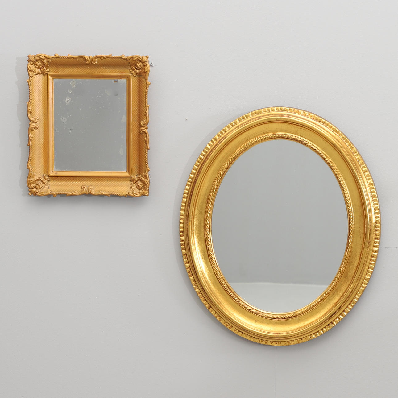 A set of two mirrors, 1900/2000s.