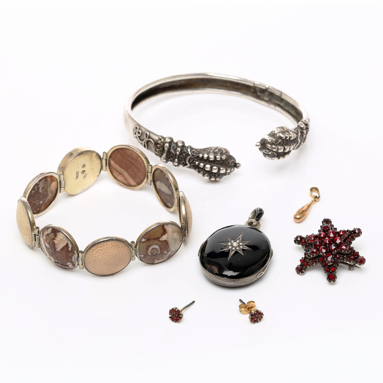 SMYCKEN, 6 delar, silver, 1800/1900-tal.