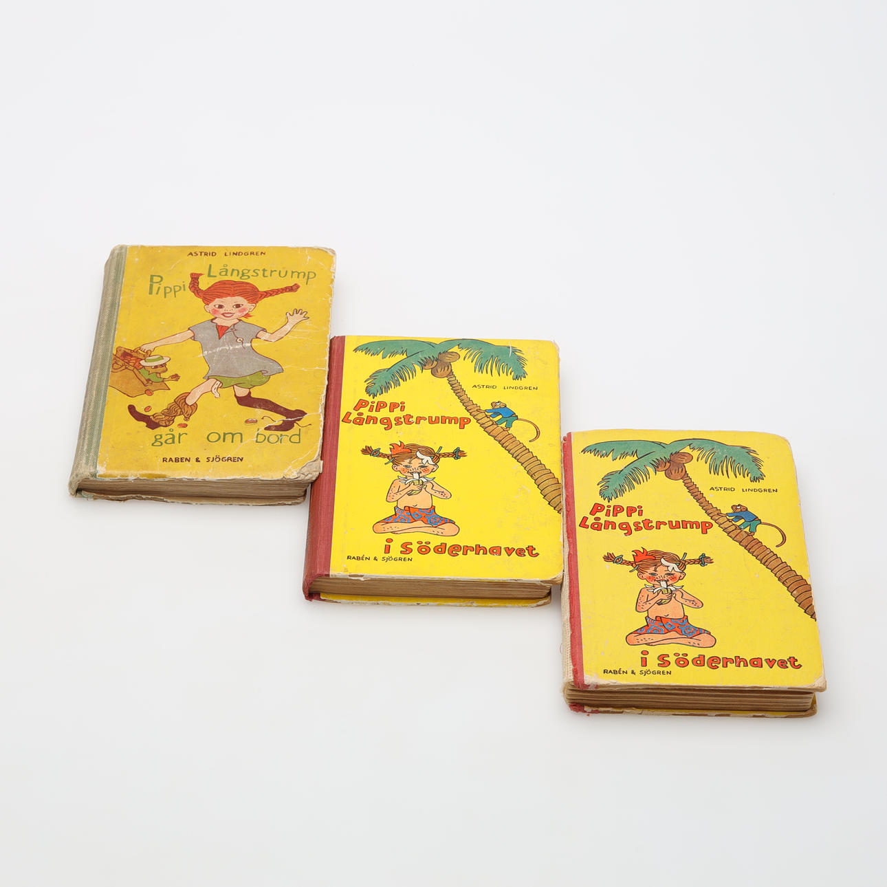 ASTRID LINGDREN. BÖCKER, Pippi Långstrump, 3 stycken.