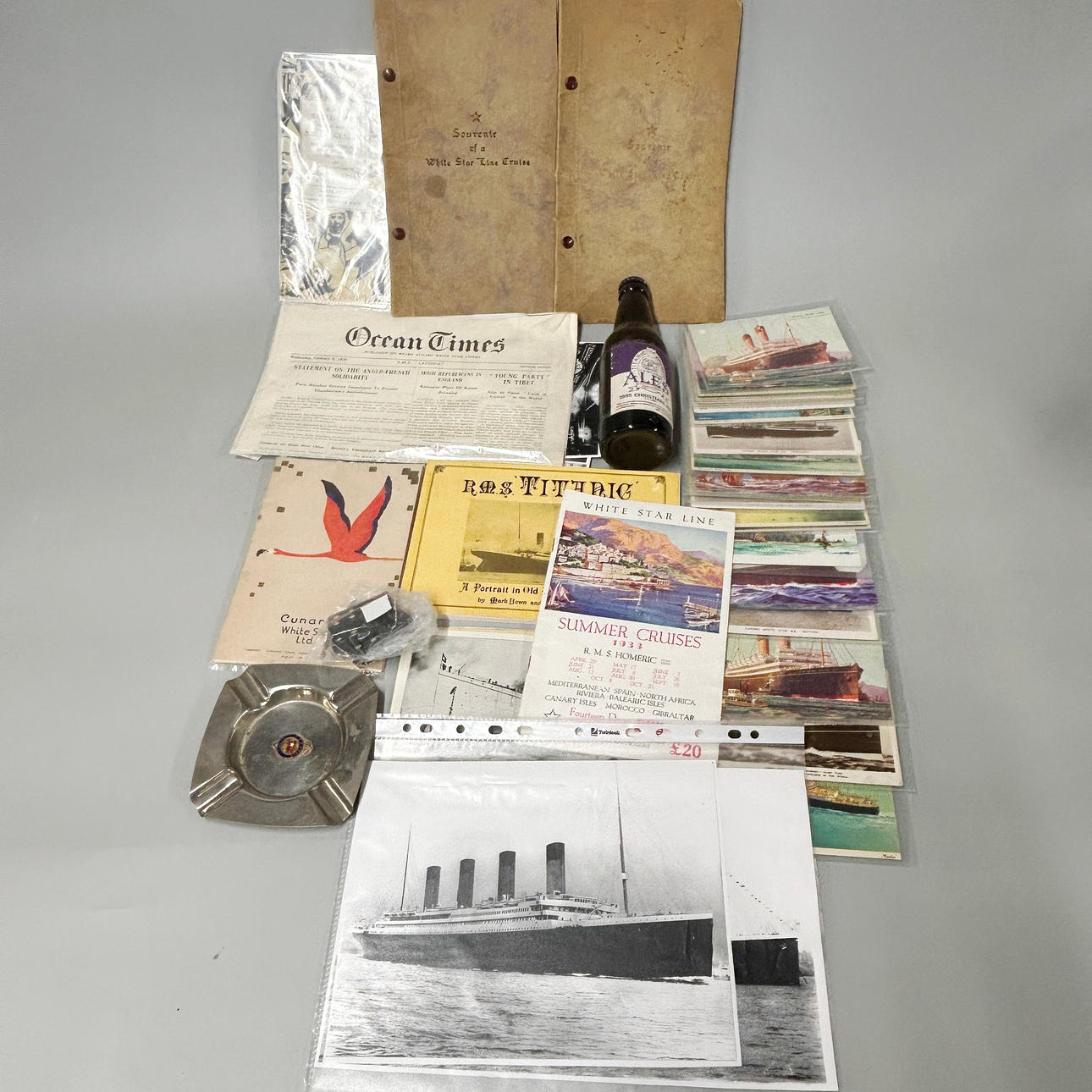 WHITE STAR LINE ITEMS.