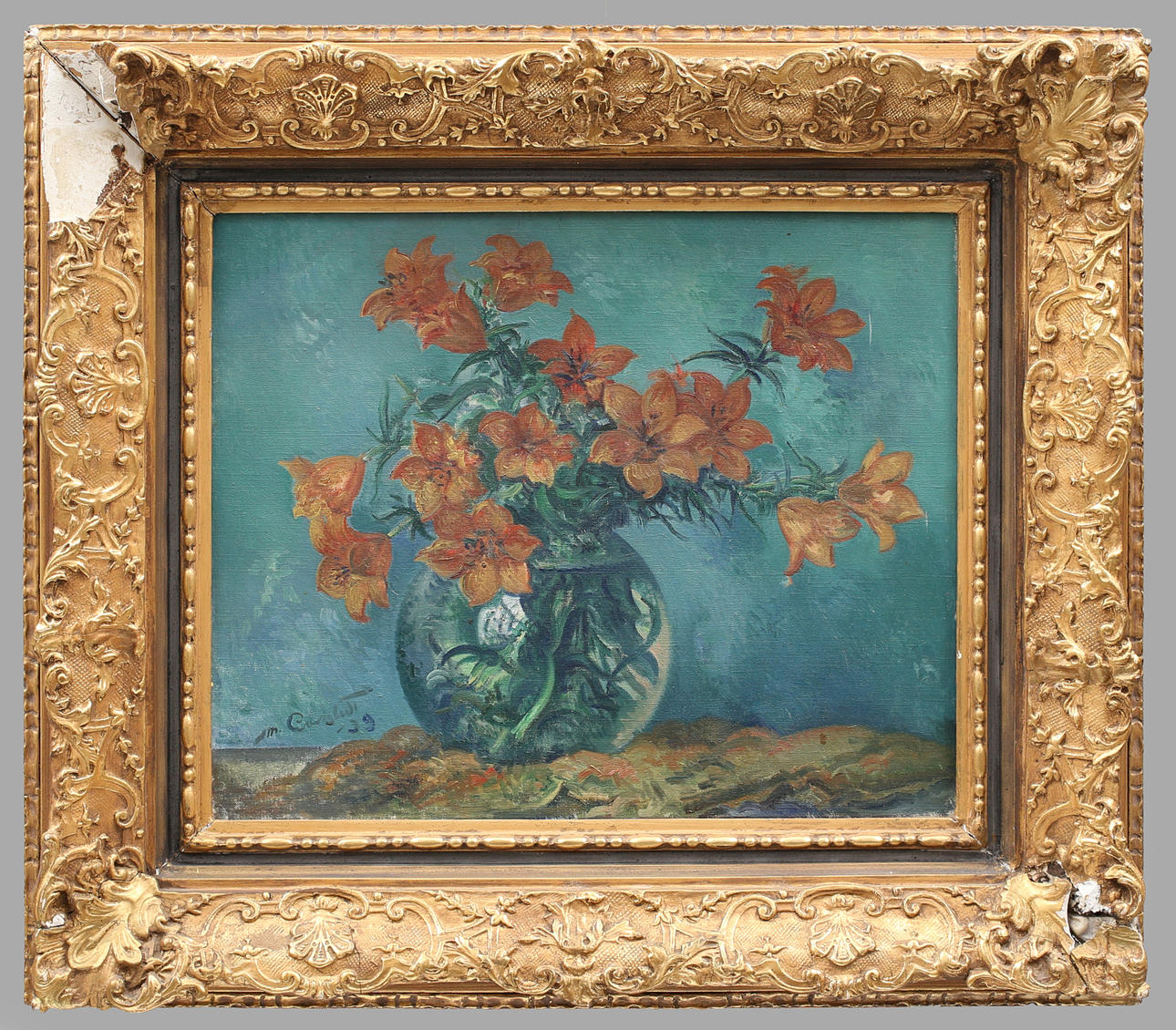 MIKKO CARLSTEDT. Stilleben, olja på duk, signerad M Carlstedt och daterad -39.