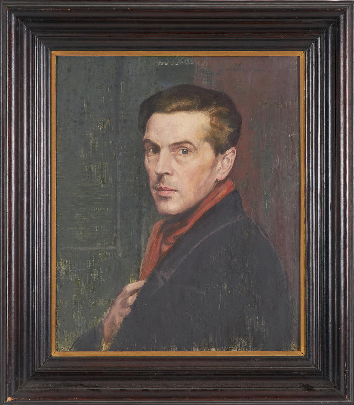 OKÄND KONSTNÄR. portrait, oil on panel, unsigned.