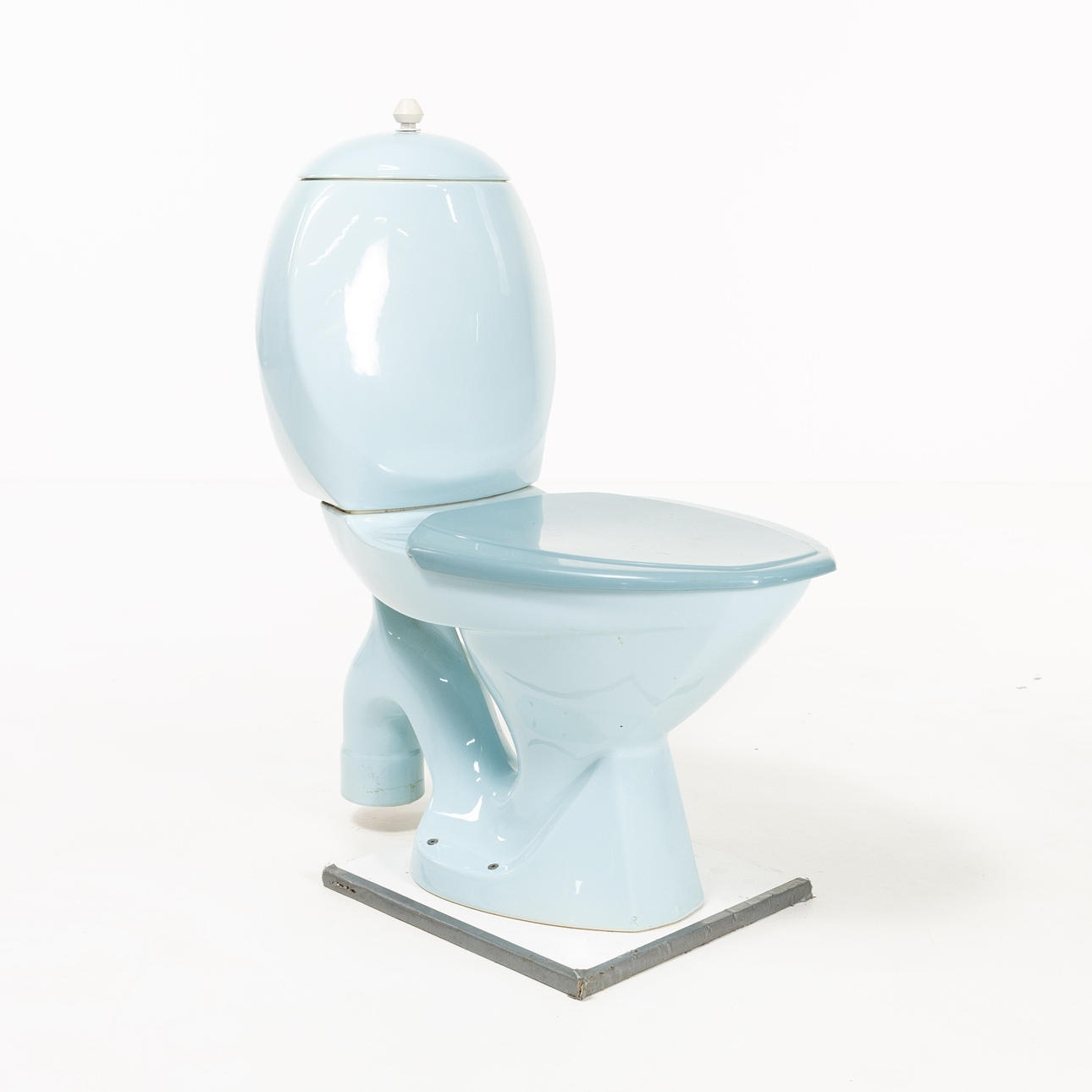 TOALETTSTOL, retro, IFÖ, babyblå.