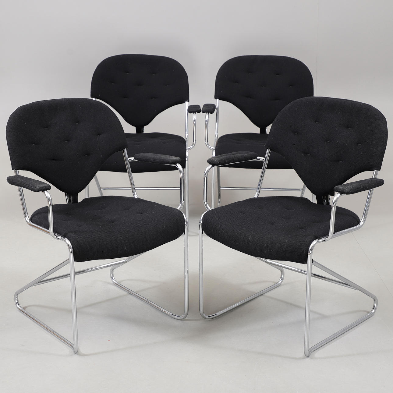 SAM LARSSON. Armchairs, 4 pcs, "Sam", Dux.