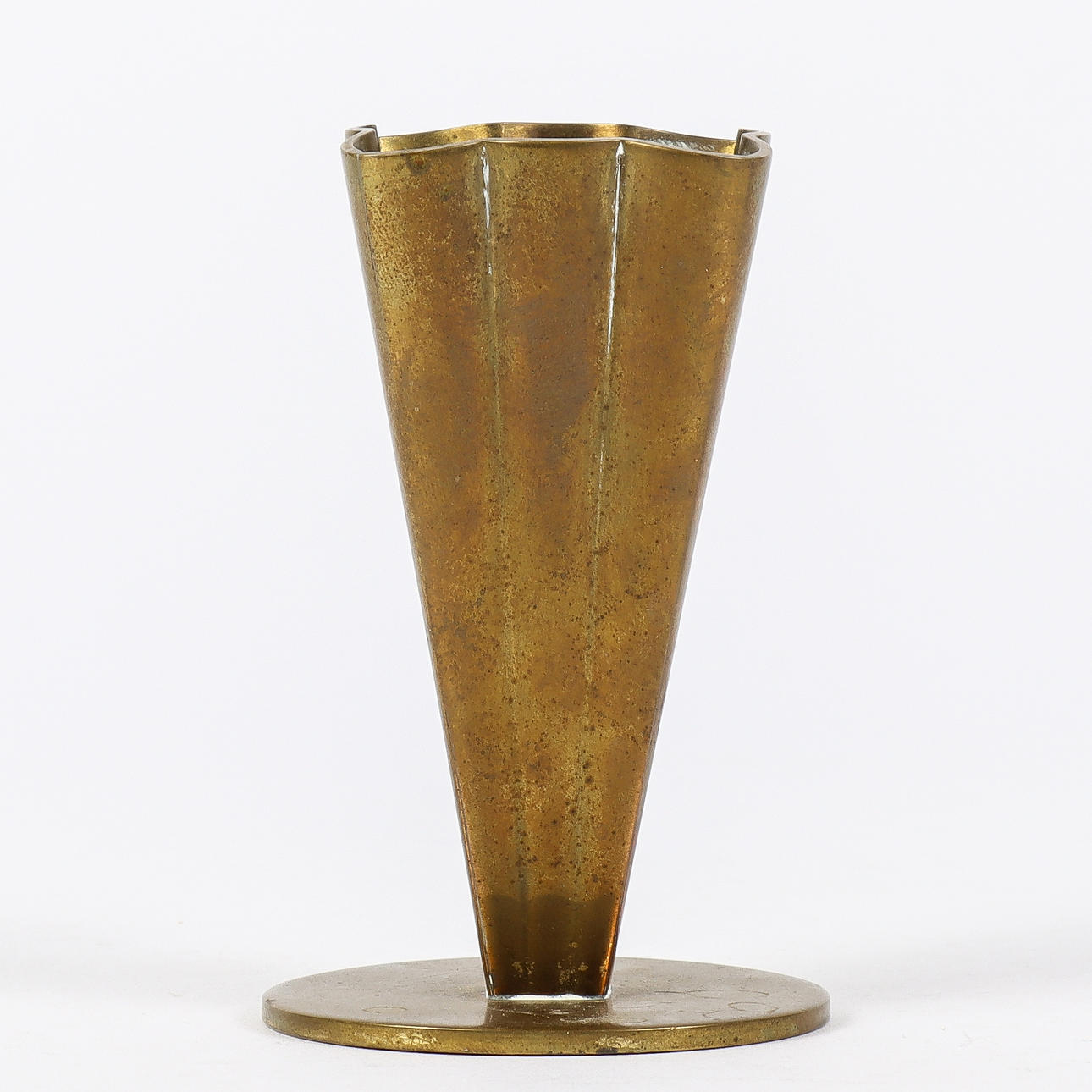 A brass vase, Ystad Metall.